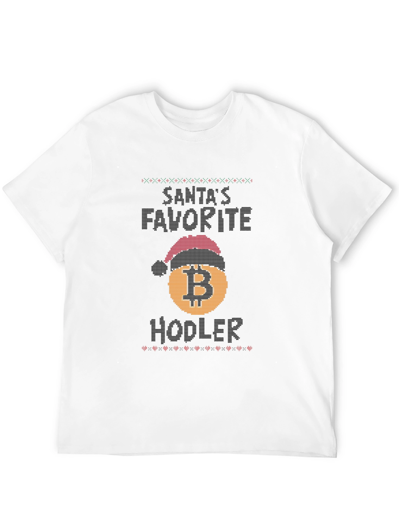 Santas Favorite Hodler Bitcoin Christmas T-Shirt