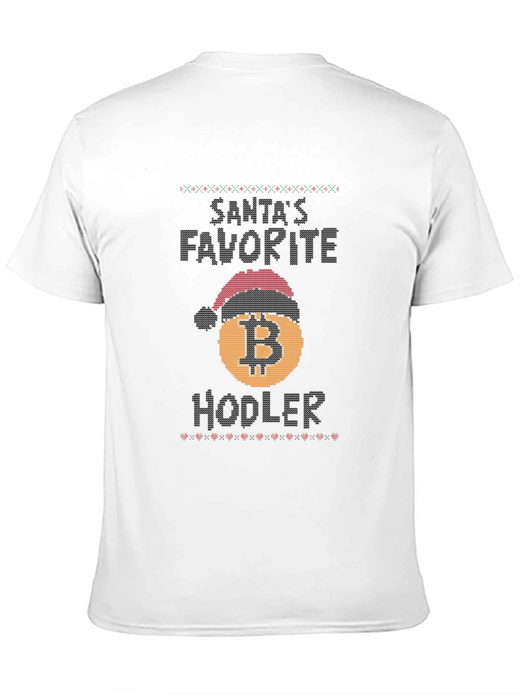 Santas Favorite Hodler Bitcoin Christmas T-Shirt