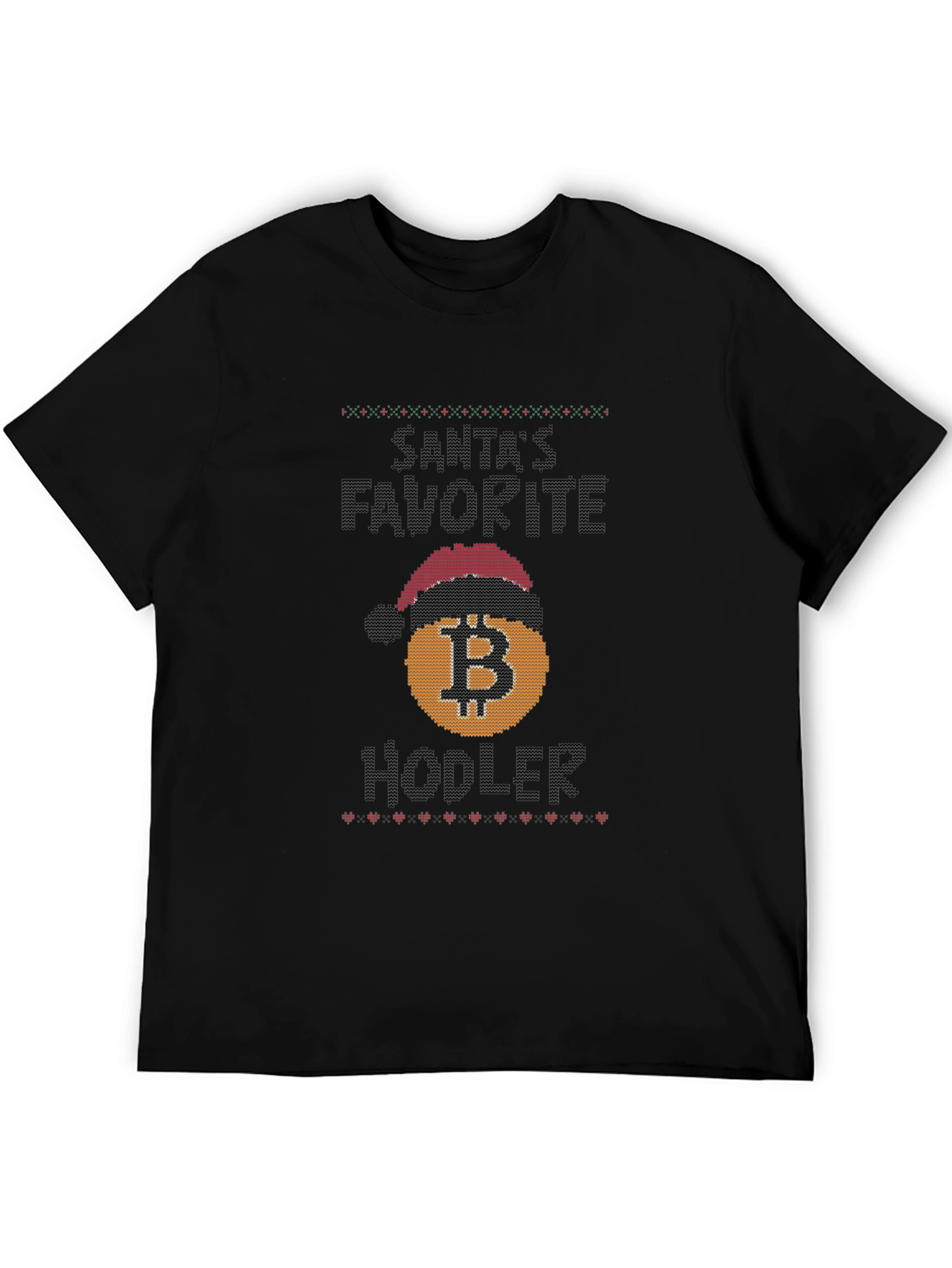 Santas Favorite Hodler Bitcoin Christmas T-Shirt