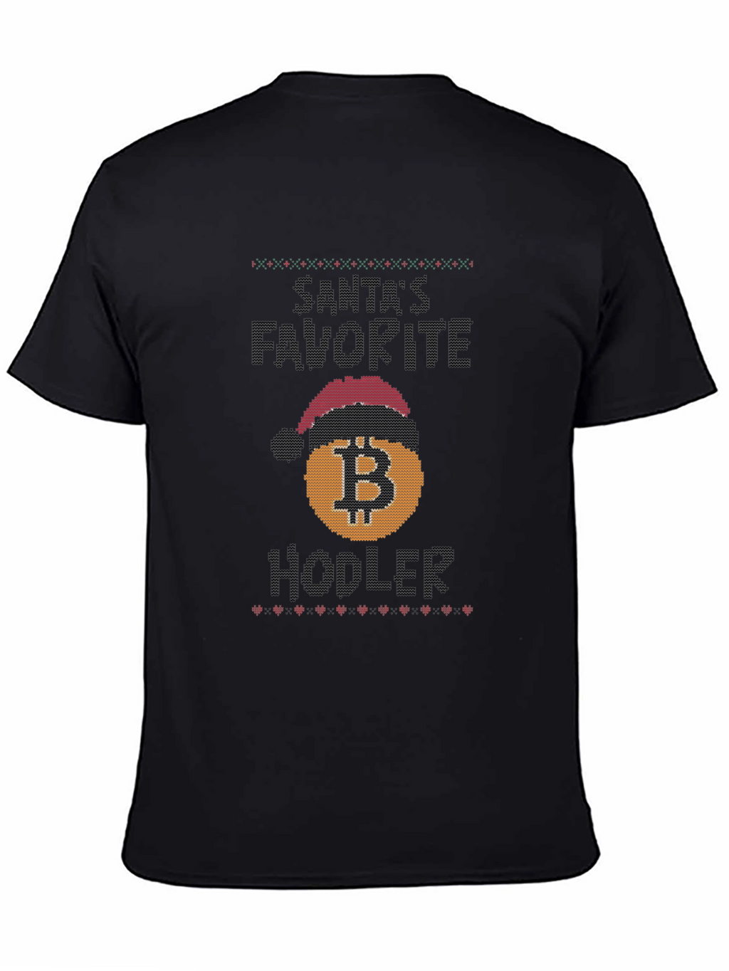 Santas Favorite Hodler Bitcoin Christmas T-Shirt