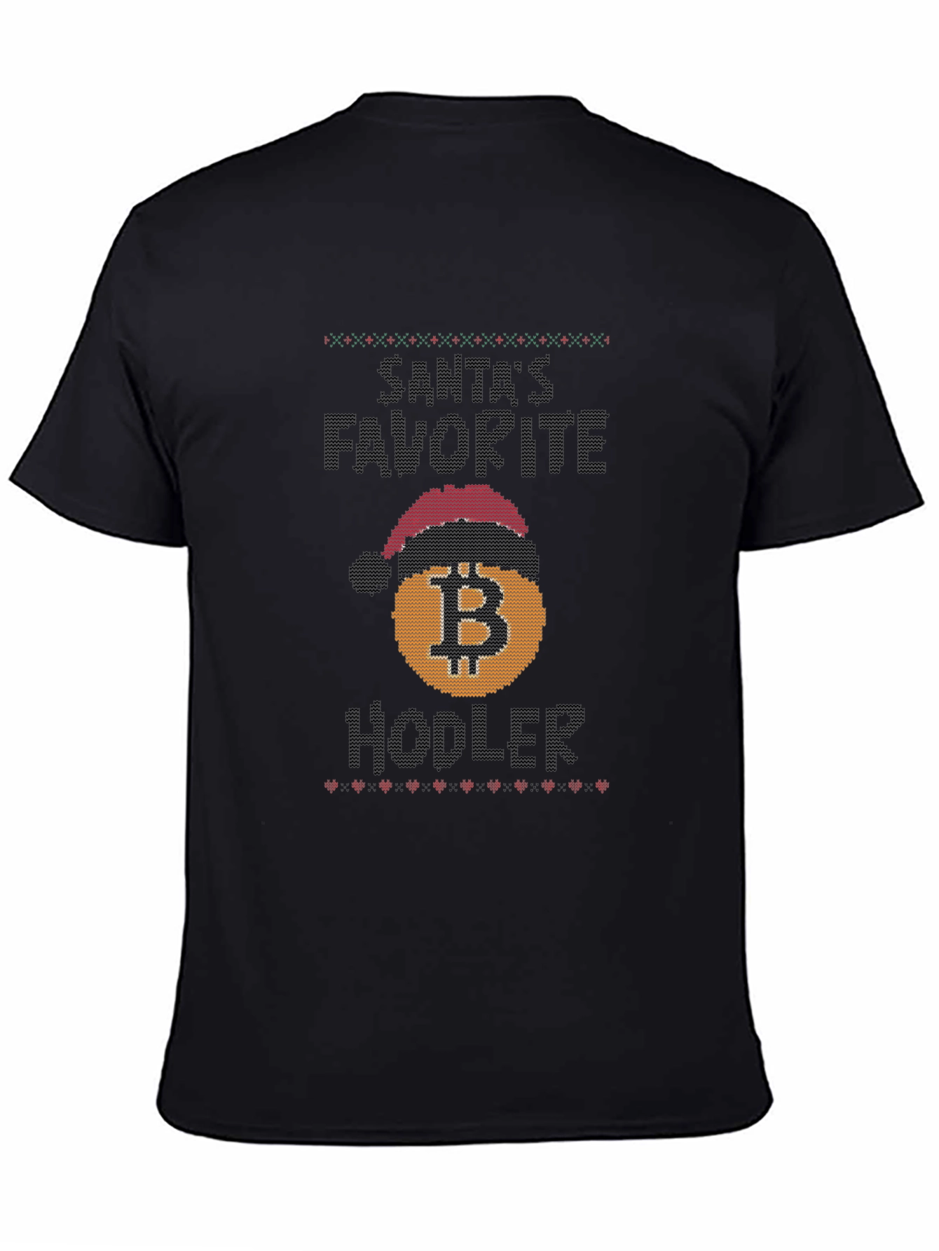 Santas Favorite Hodler Bitcoin Christmas T-Shirt