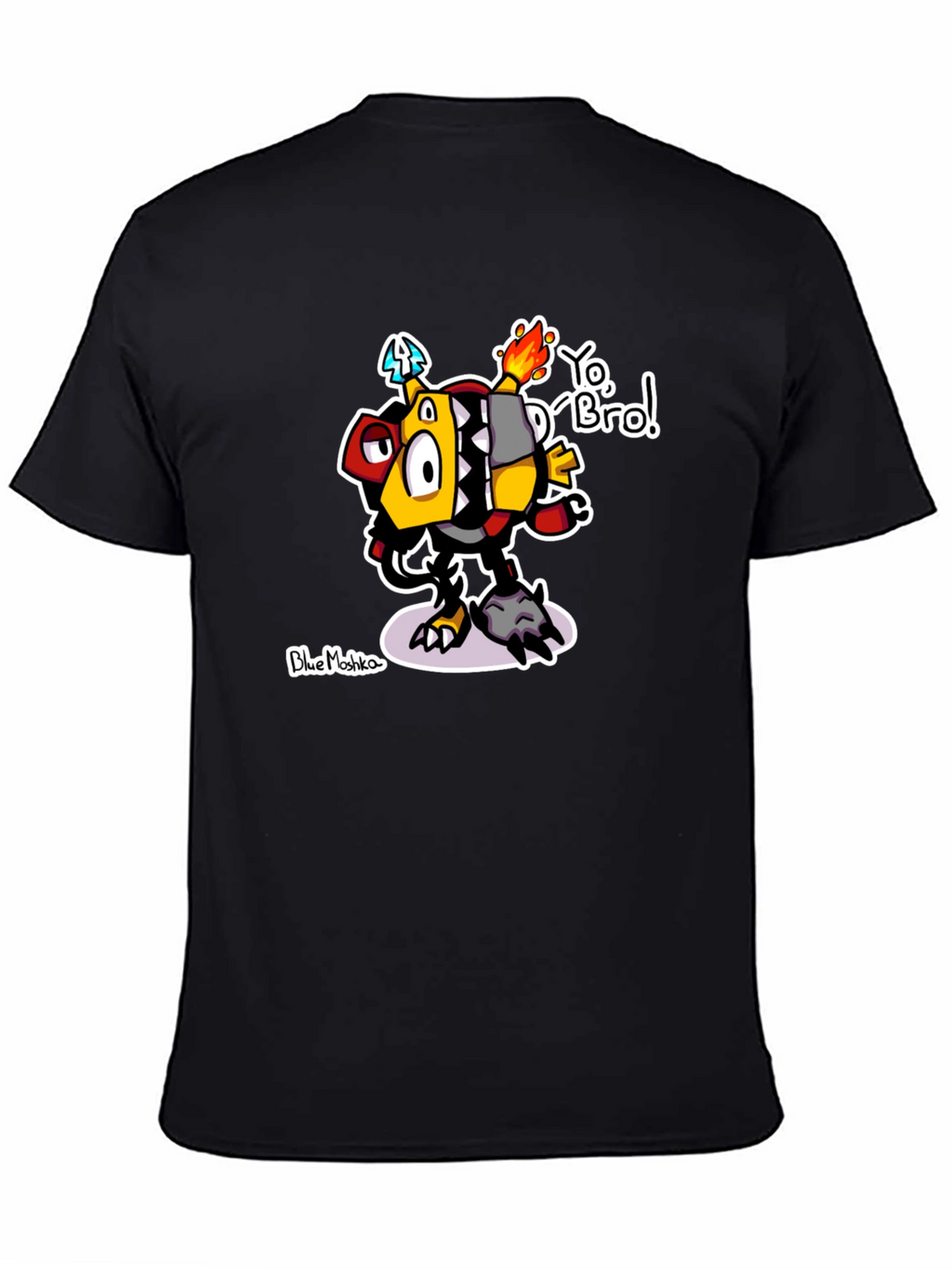 Yo Bro! Graphic T-Shirt - Unique Cartoon Design