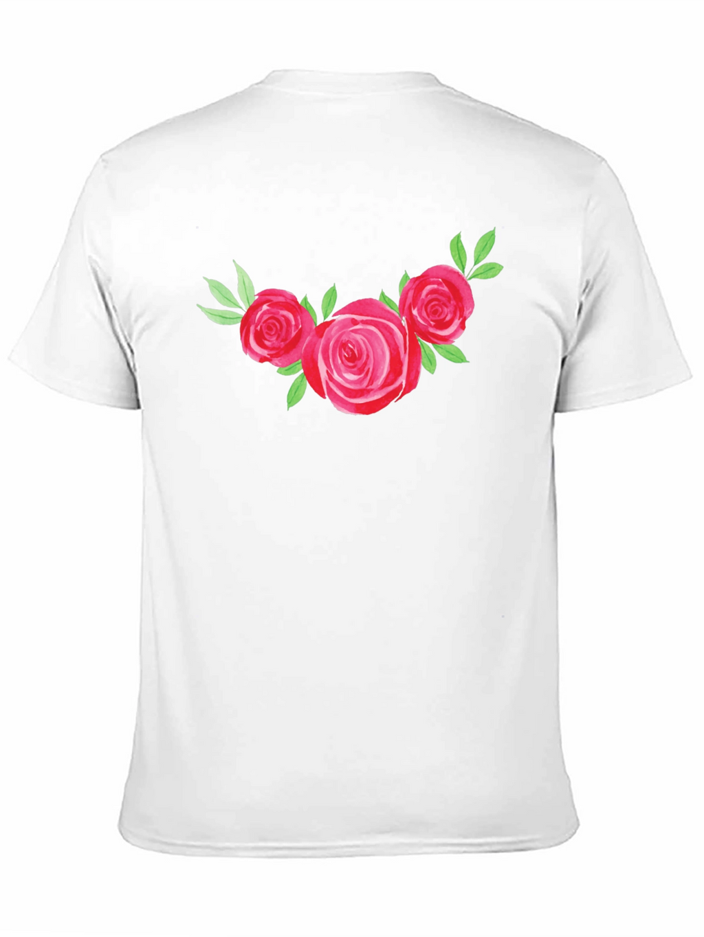 Floral Rose Graphic Tee - Black T-Shirt