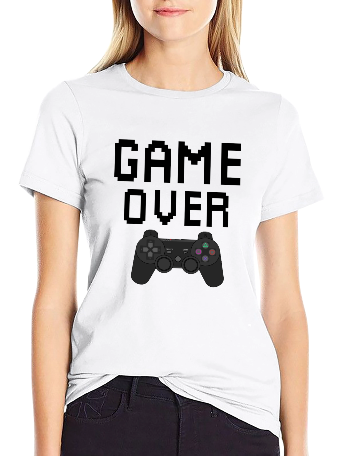 Game Over T-Shirt - Gamer Pixel Art Tee