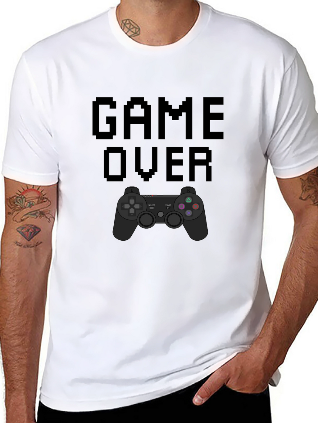 Game Over T-Shirt - Gamer Pixel Art Tee