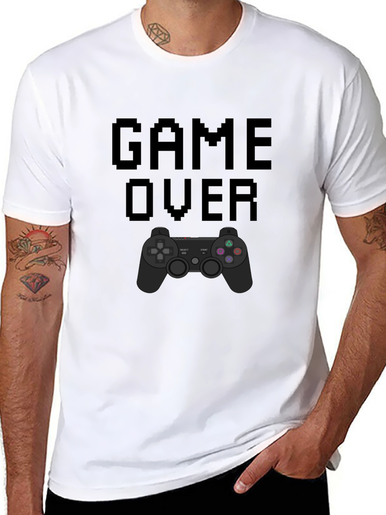 Game Over T-Shirt - Gamer Pixel Art Tee
