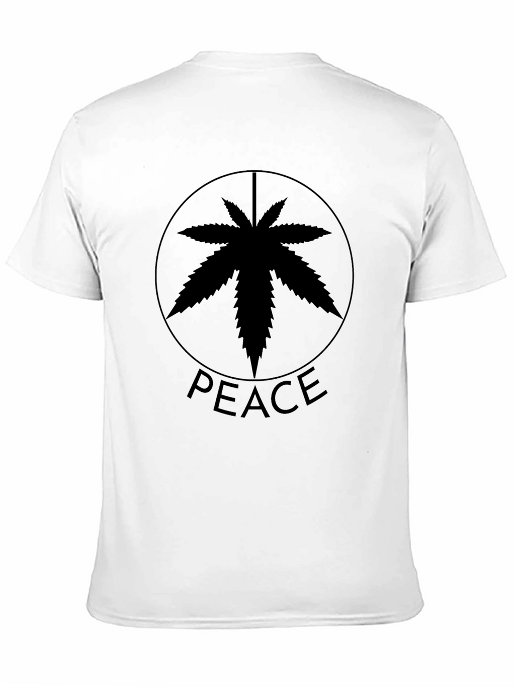 Peace Sign Marijuana Leaf T-Shirt