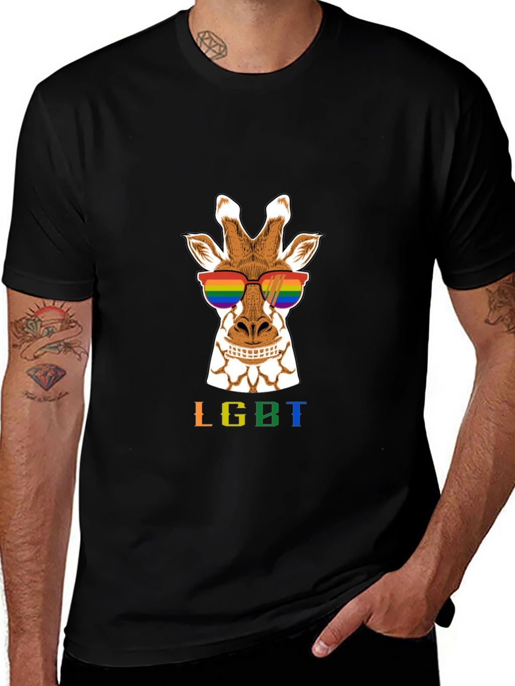 LGBT Giraffe Tee - Pride Fashion