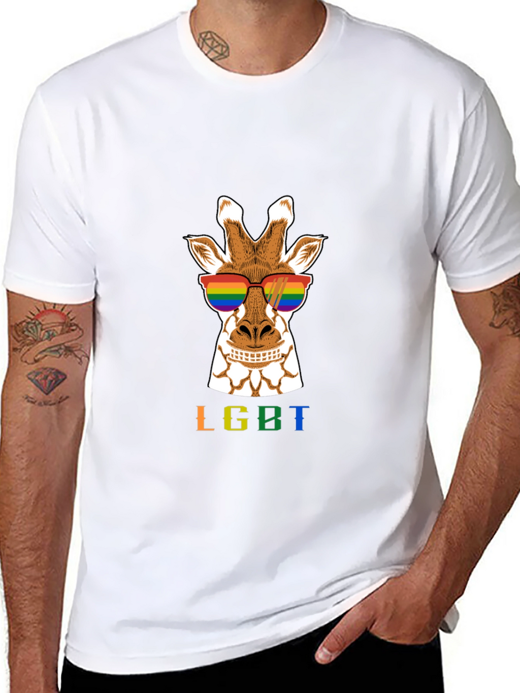 LGBT Giraffe Tee - Pride Fashion