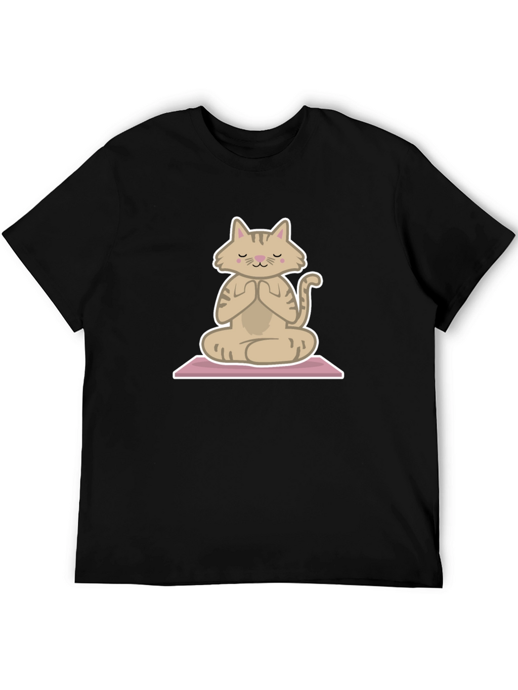 Zen Cat T-Shirt - Meditating Feline Tee