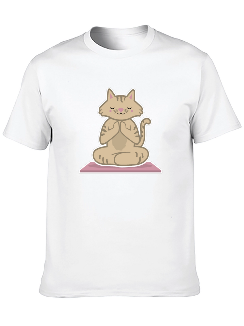 Zen Cat T-Shirt - Meditating Feline Tee