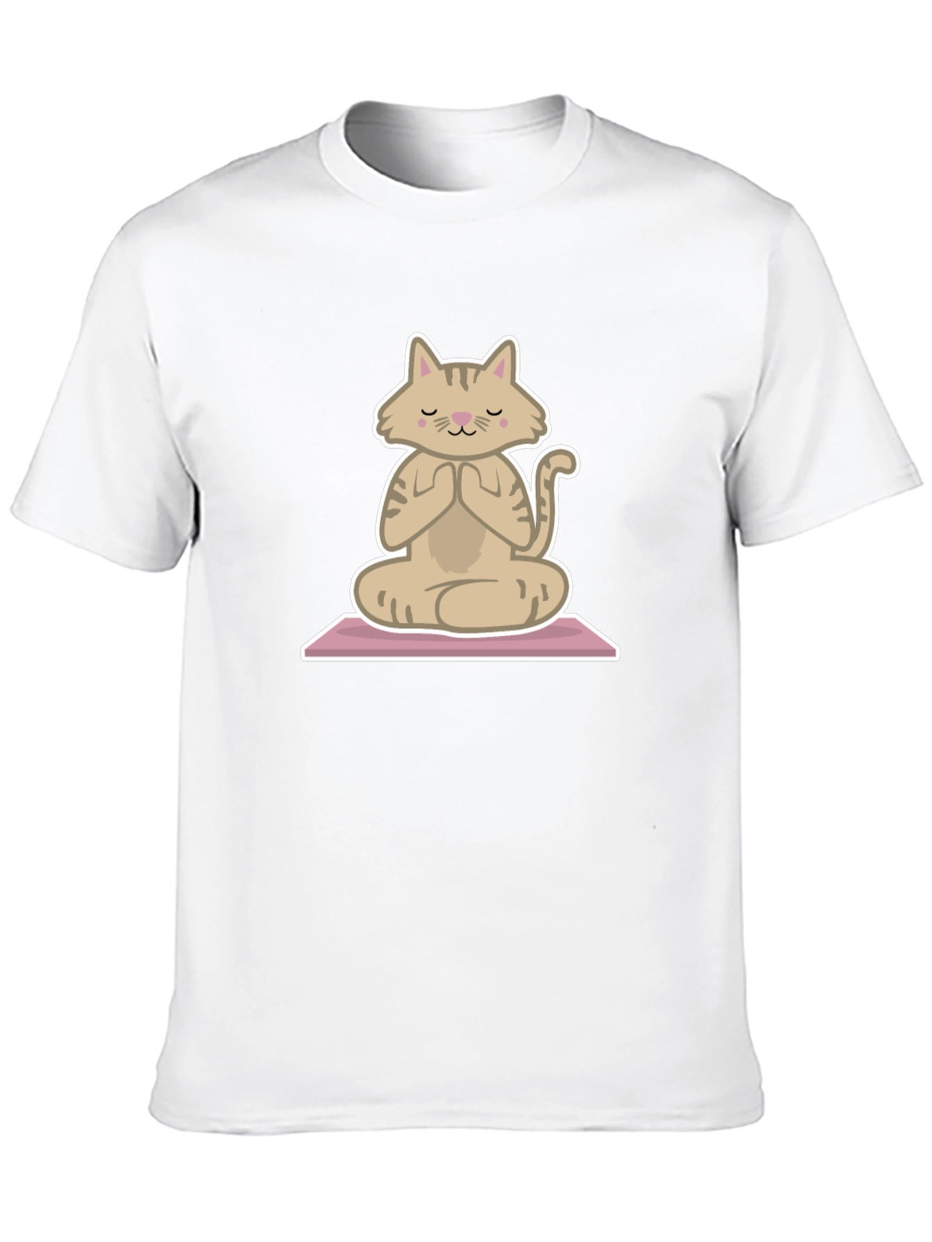 Zen Cat T-Shirt - Meditating Feline Tee