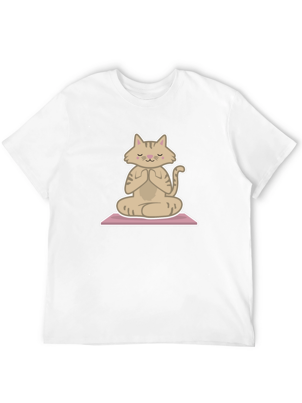 Zen Cat T-Shirt - Meditating Feline Tee