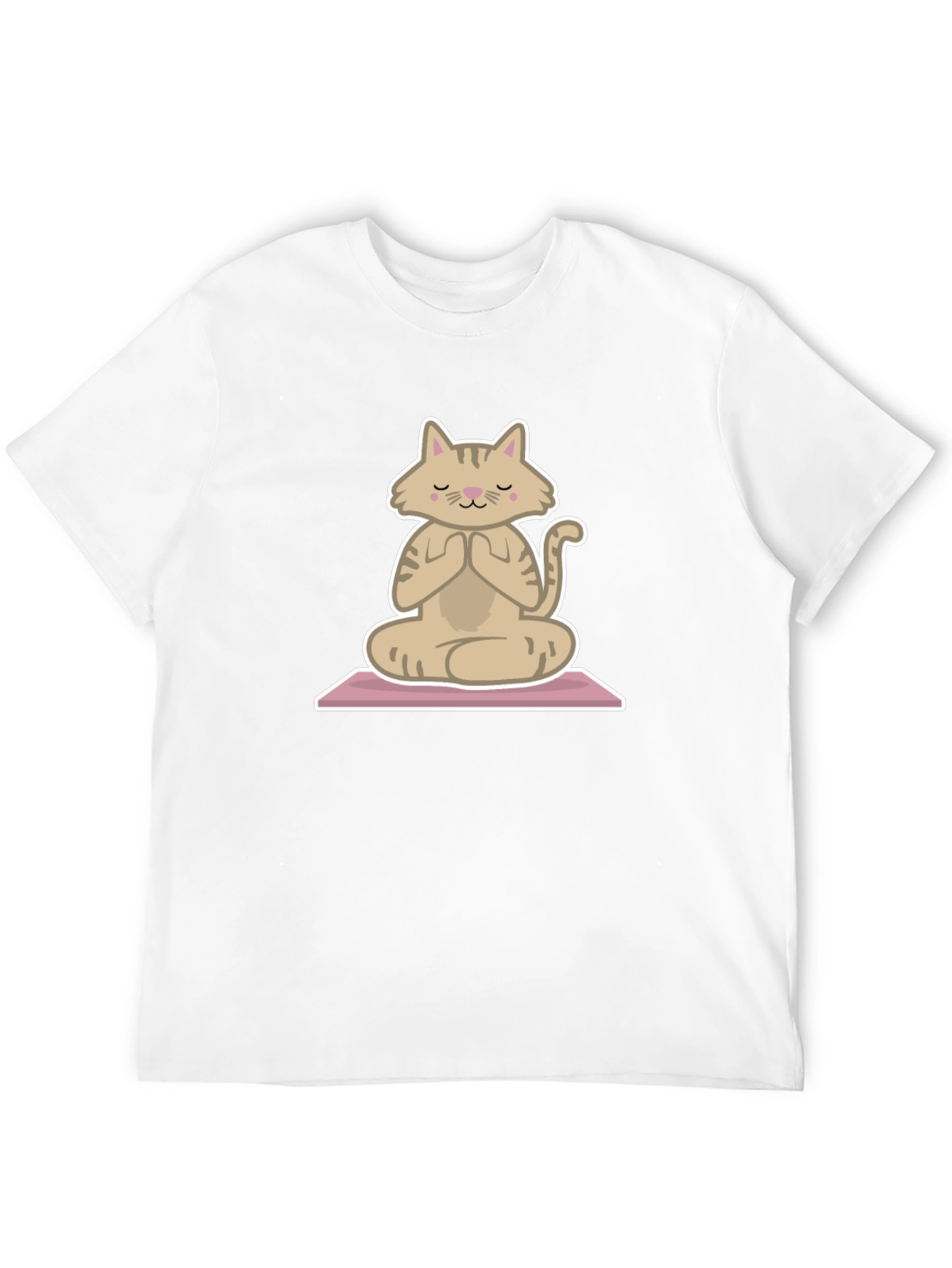 Zen Cat T-Shirt - Meditating Feline Tee