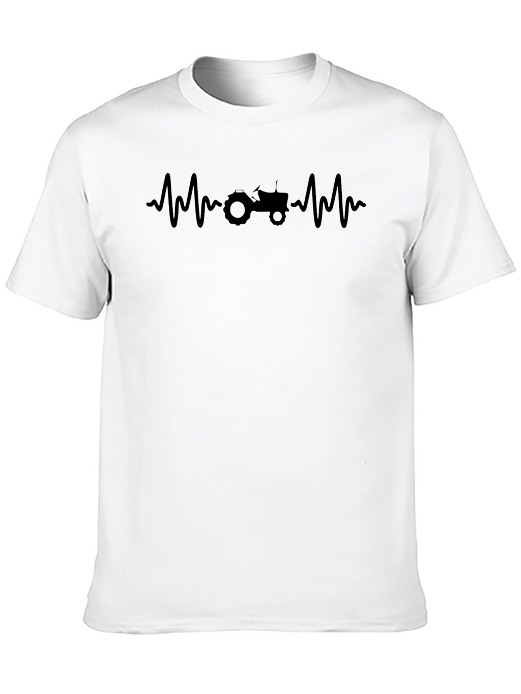 Tractor Heartbeat Graphic Tee - Black