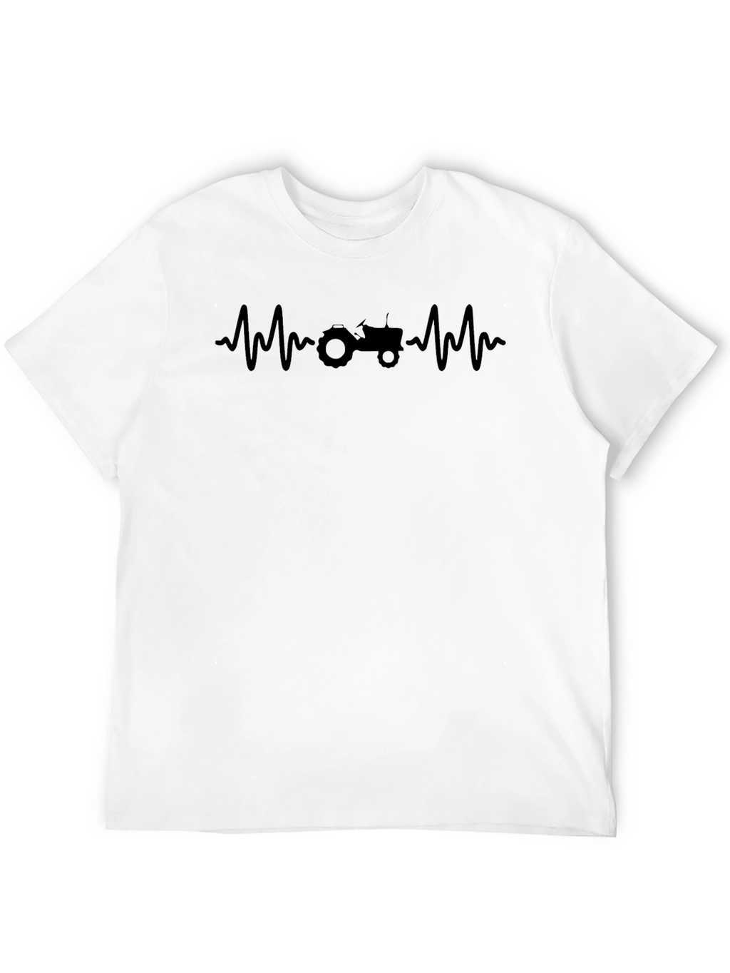 Tractor Heartbeat Graphic Tee - Black