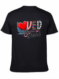 Loved & Blessed Graphic Tee - Arrow Heart Design