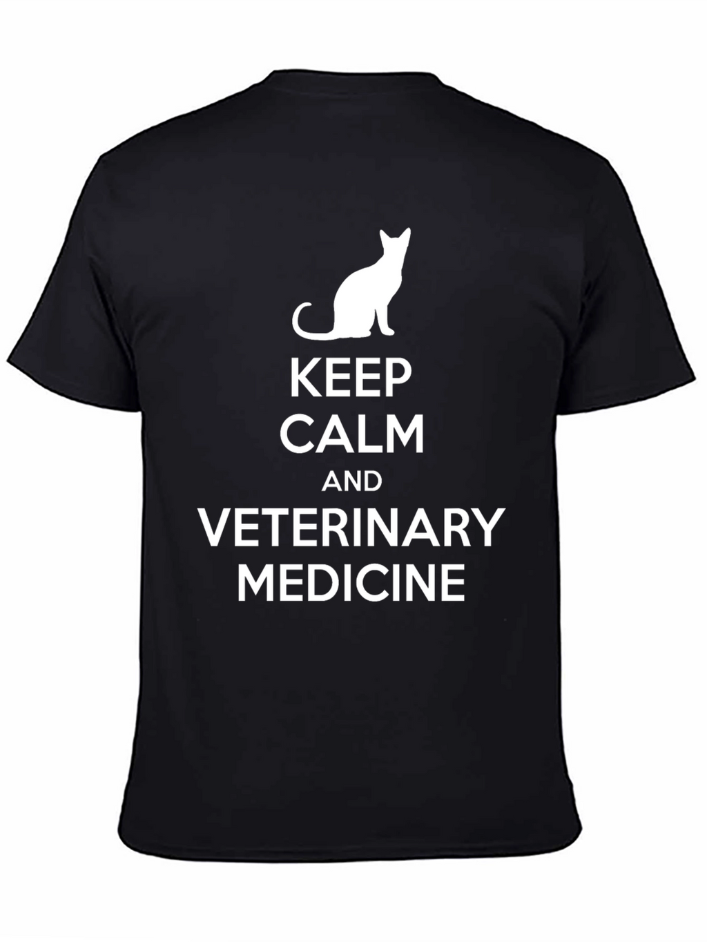 Keep Calm Veterinary Medicine Black T-Shirt