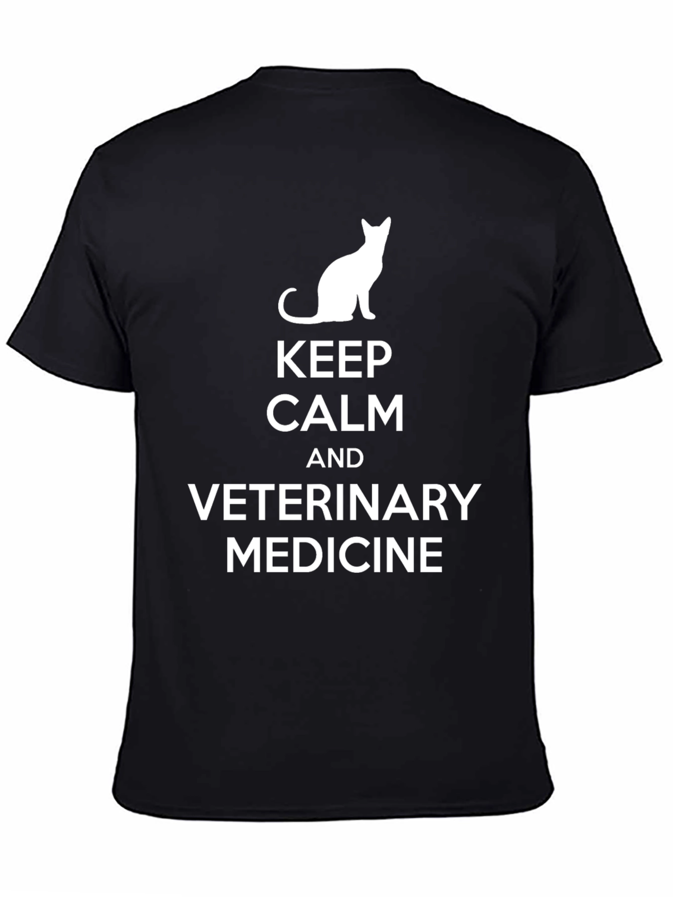 Keep Calm Veterinary Medicine Black T-Shirt