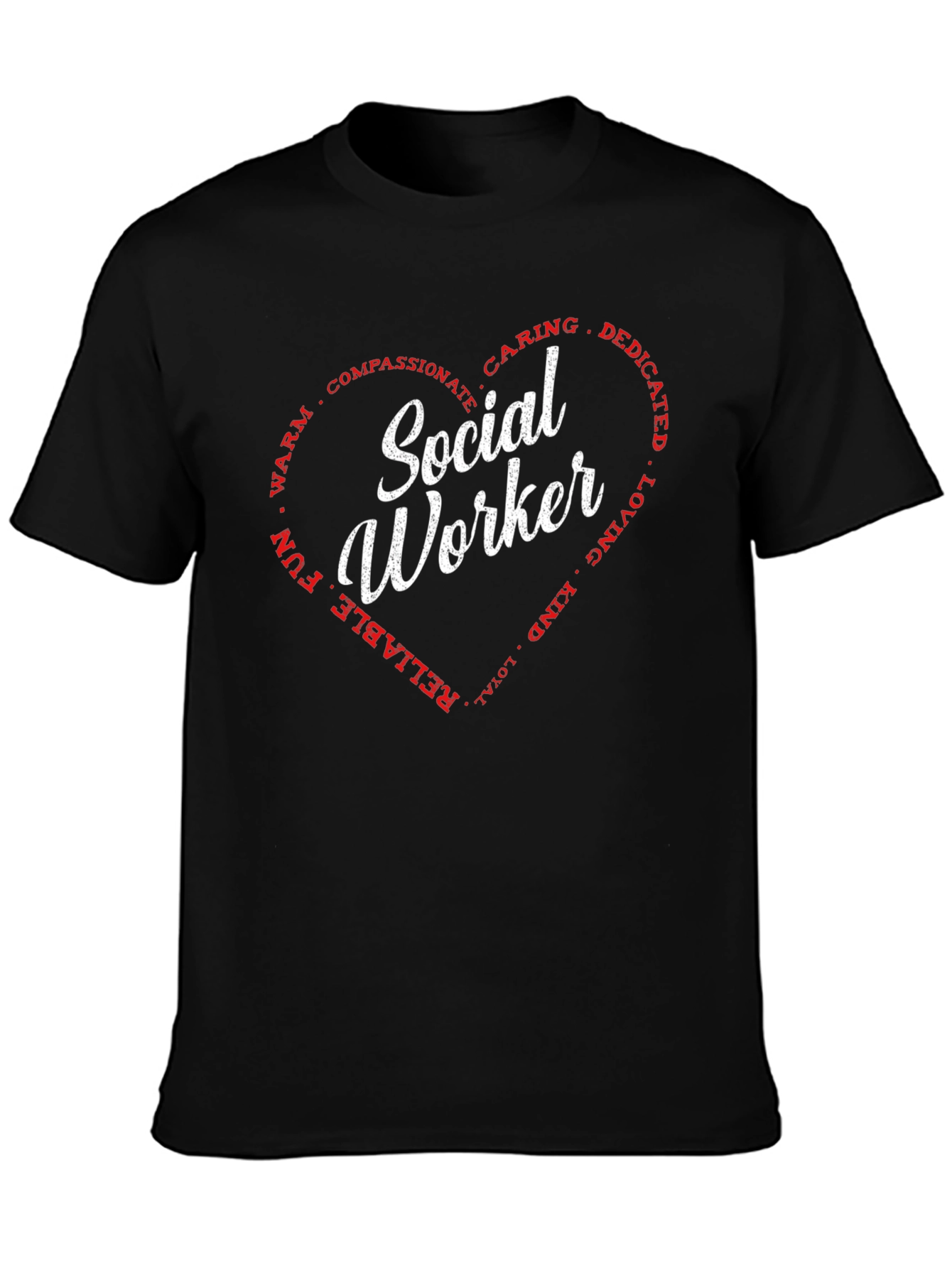 Social Worker Heart Graphic T-Shirt