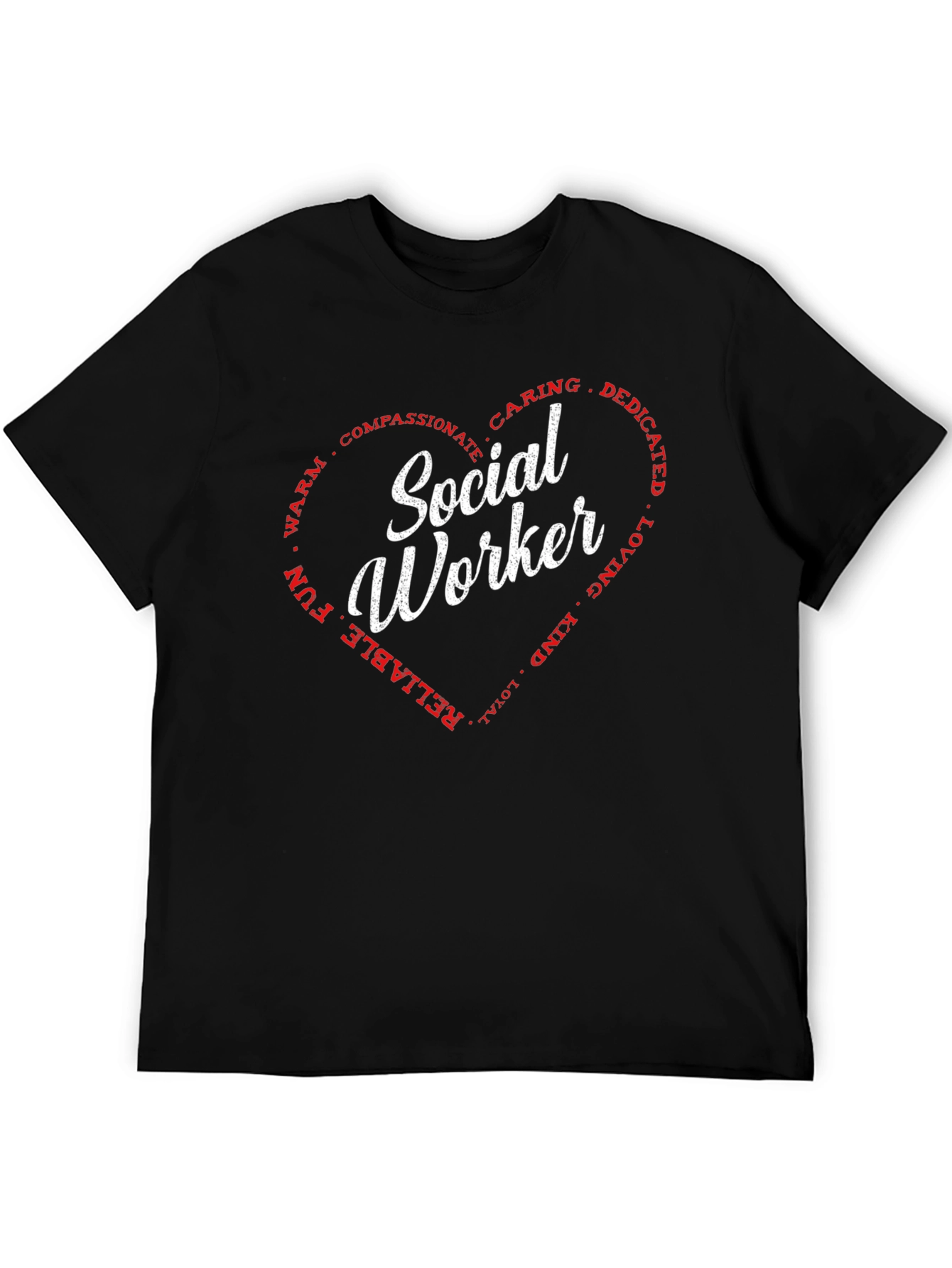 Social Worker Heart Graphic T-Shirt