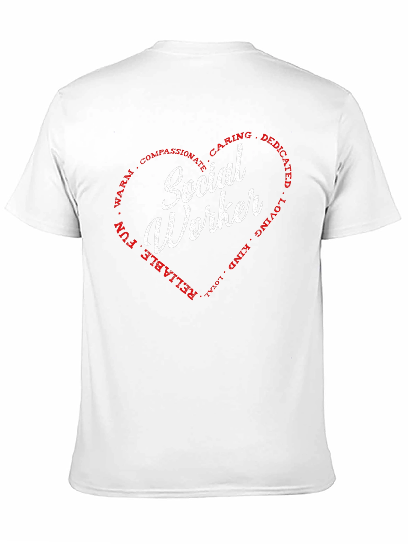Social Worker Heart Graphic T-Shirt