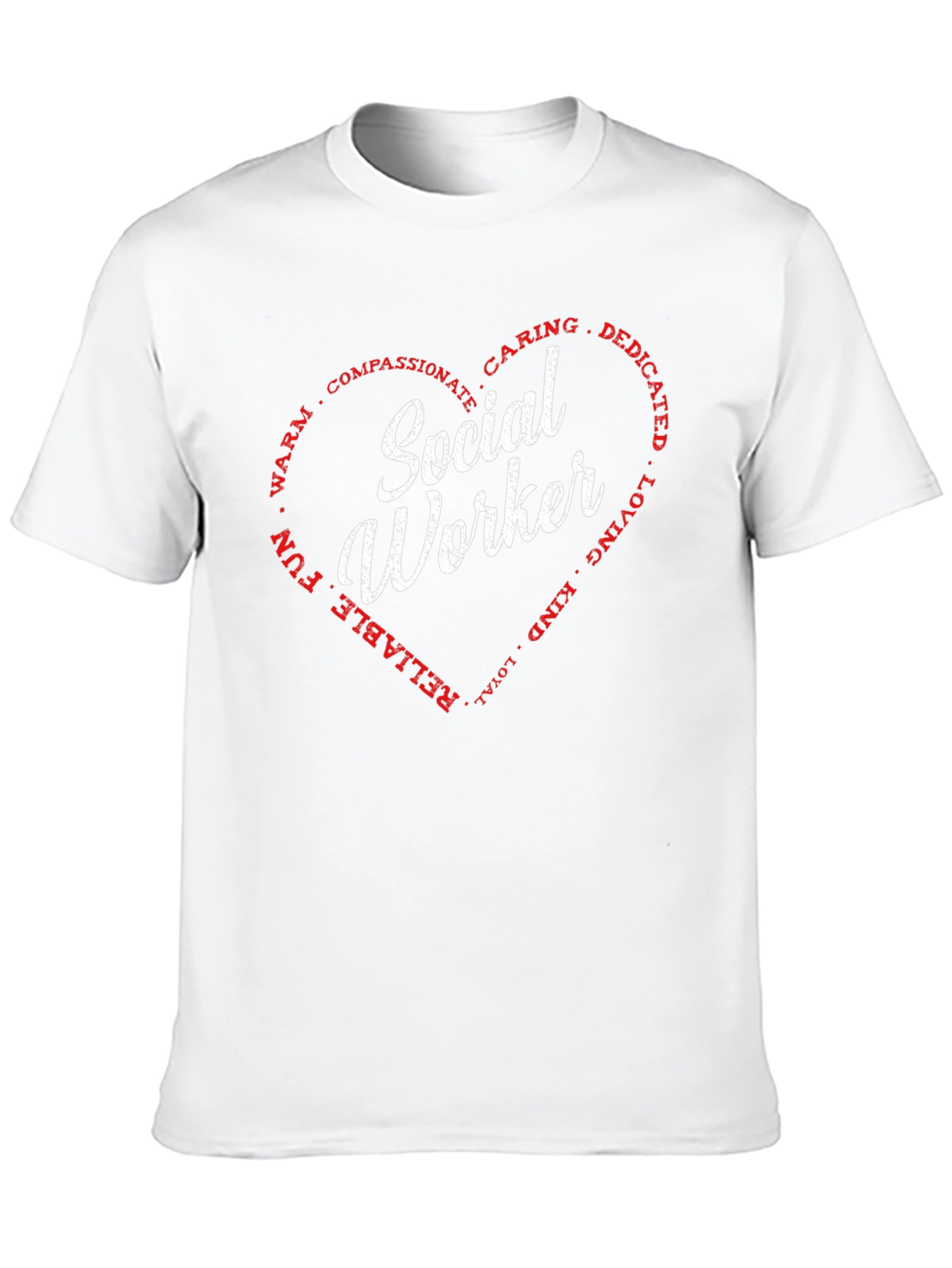 Social Worker Heart Graphic T-Shirt