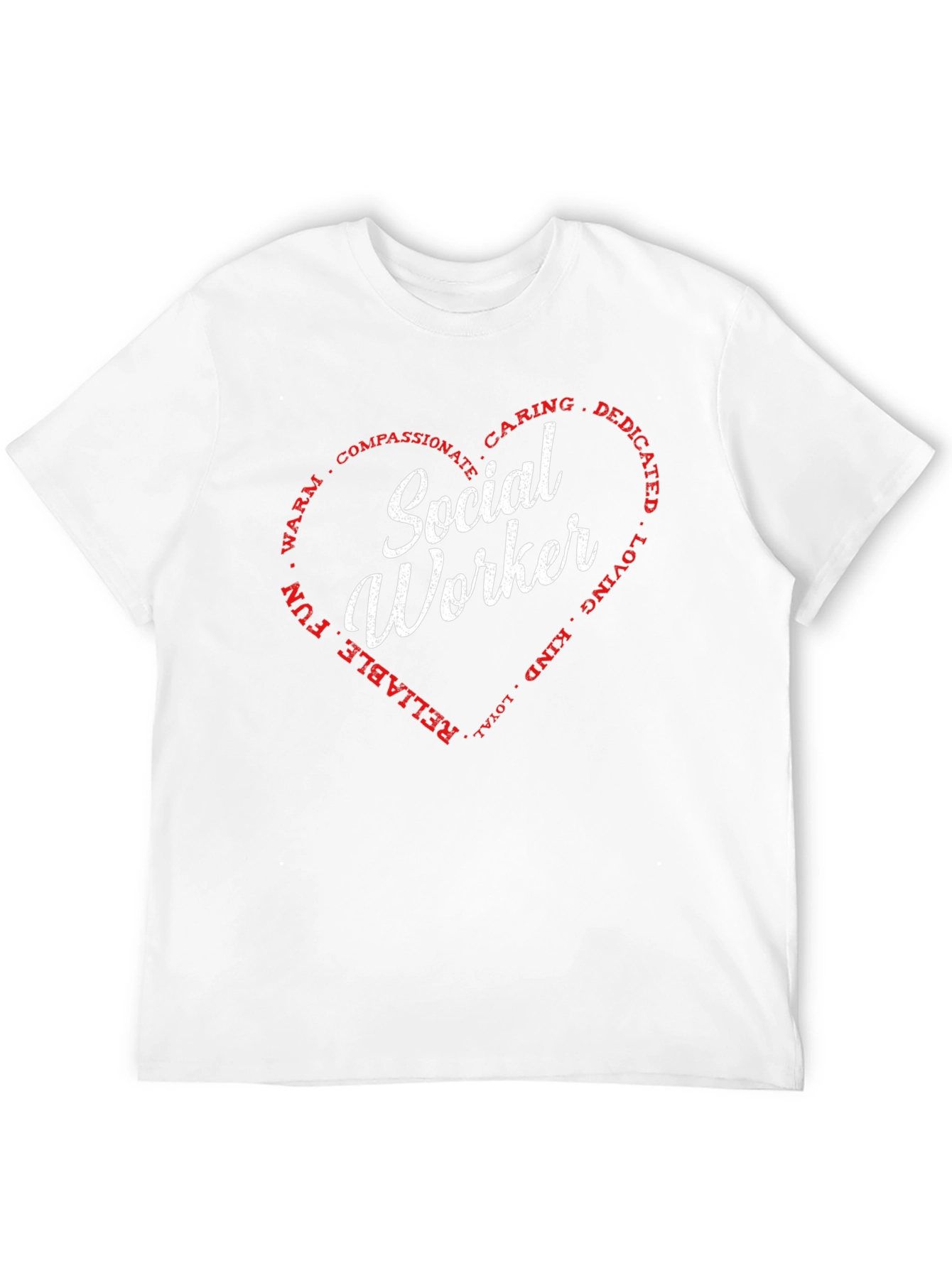 Social Worker Heart Graphic T-Shirt
