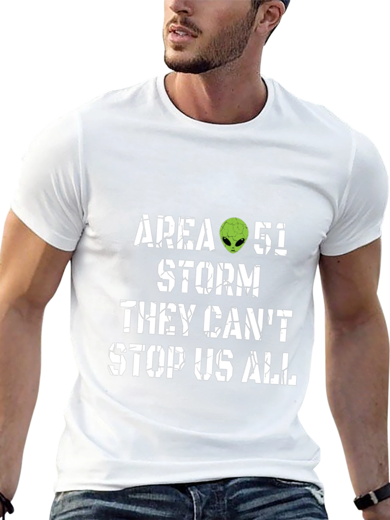 Area 51 Storm T-Shirt Alien Graphic Tee