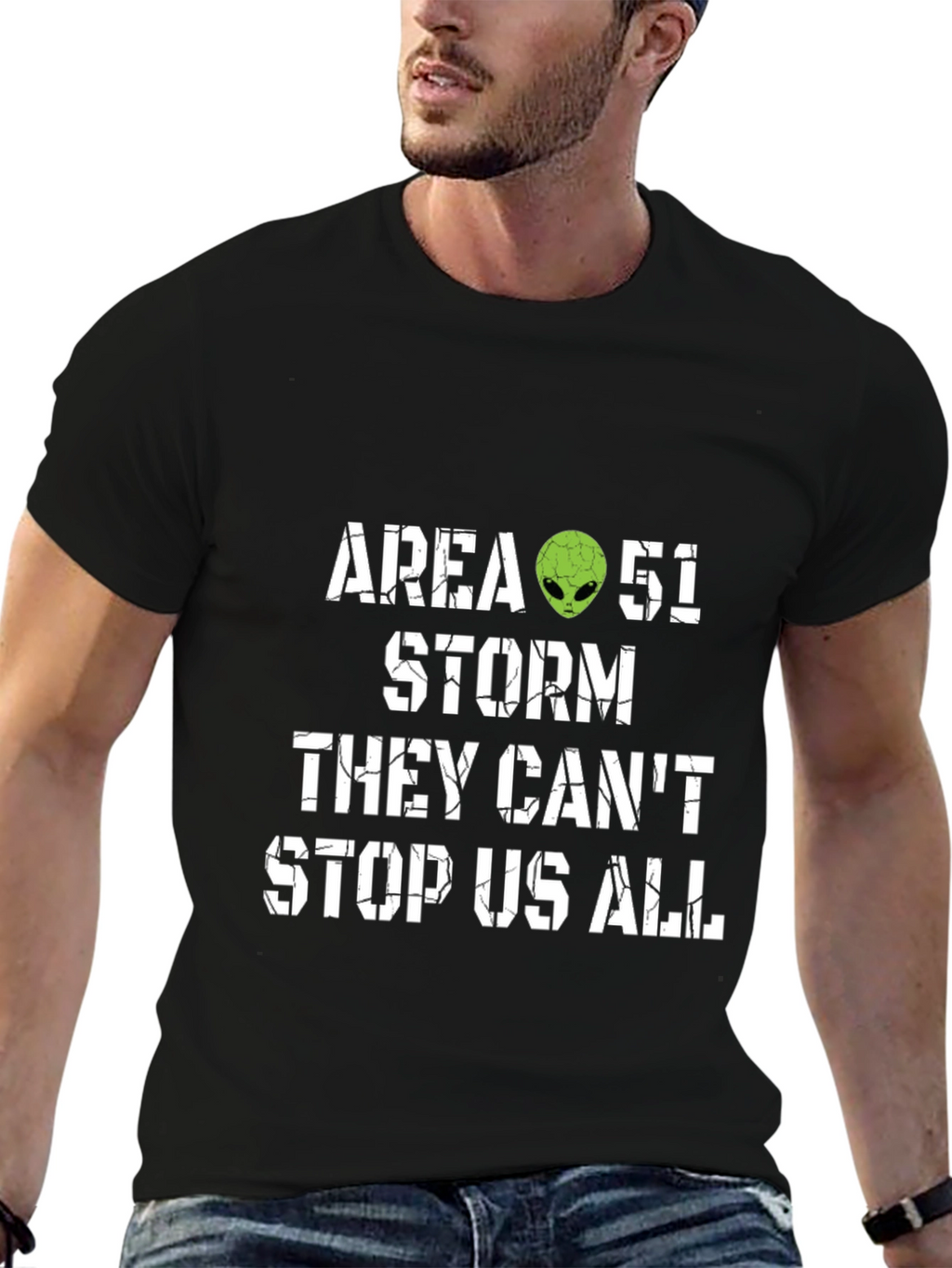 Area 51 Storm T-Shirt Alien Graphic Tee