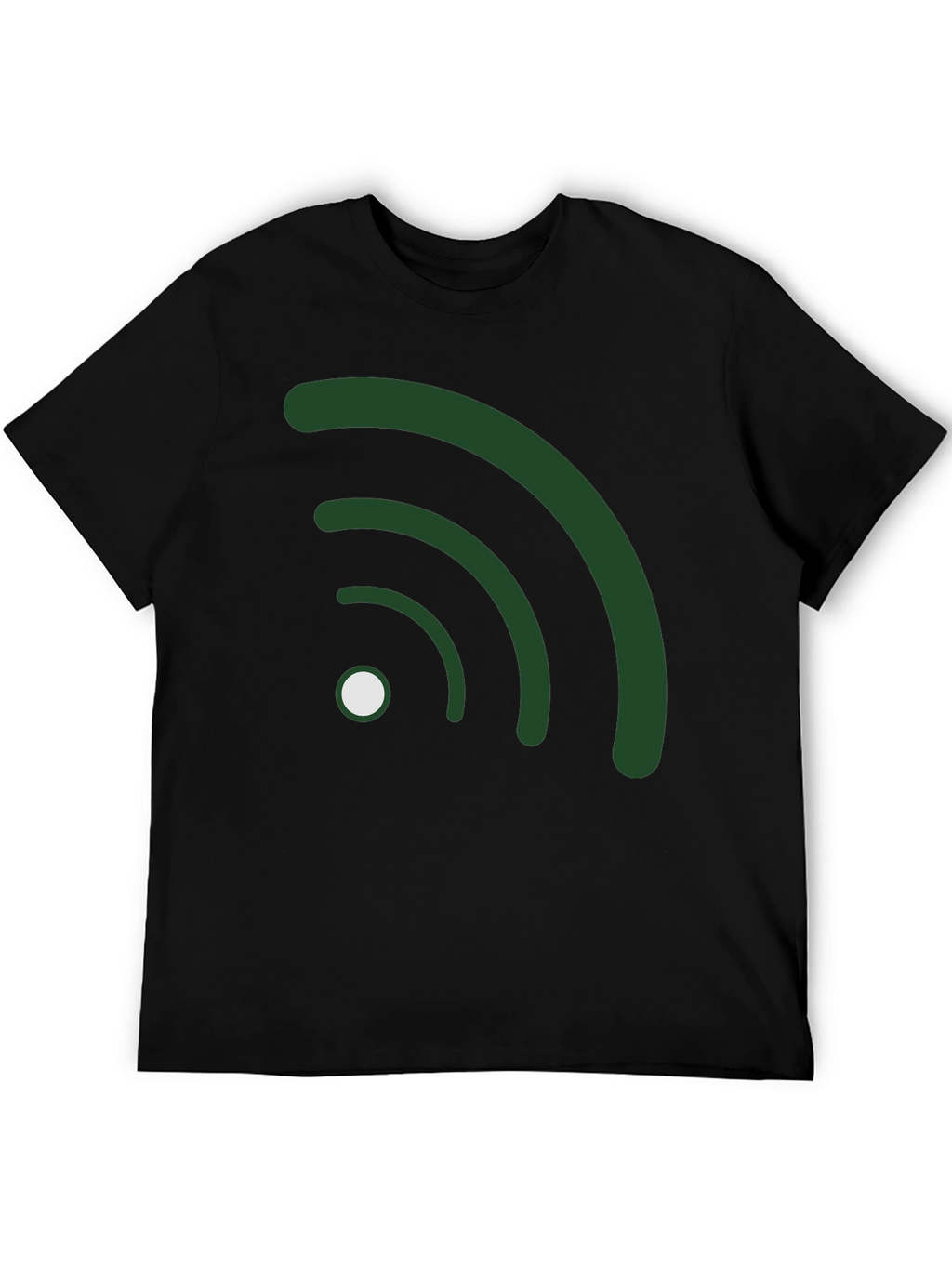 Wifi Symbol Black T-Shirt
