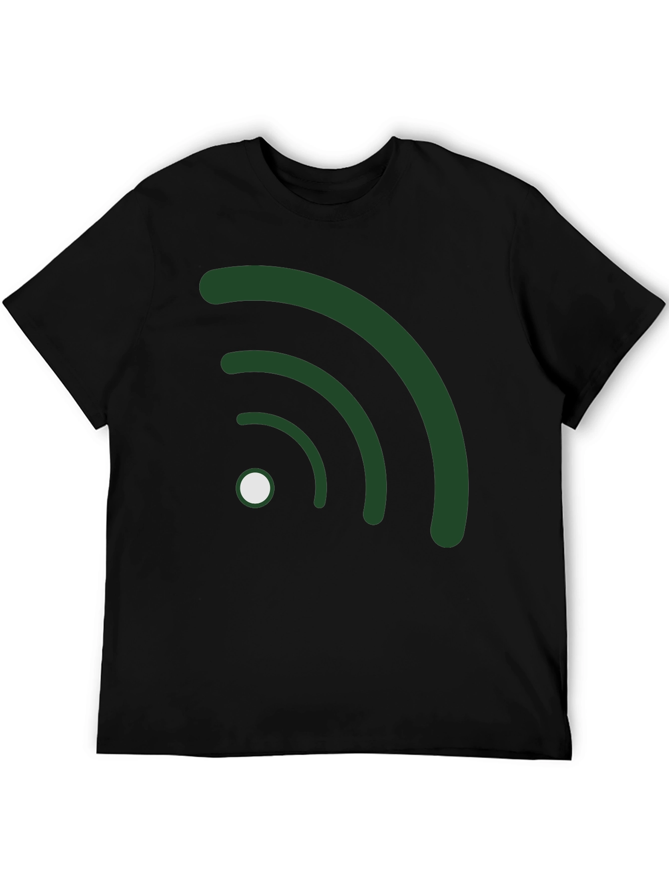 Wifi Symbol Black T-Shirt