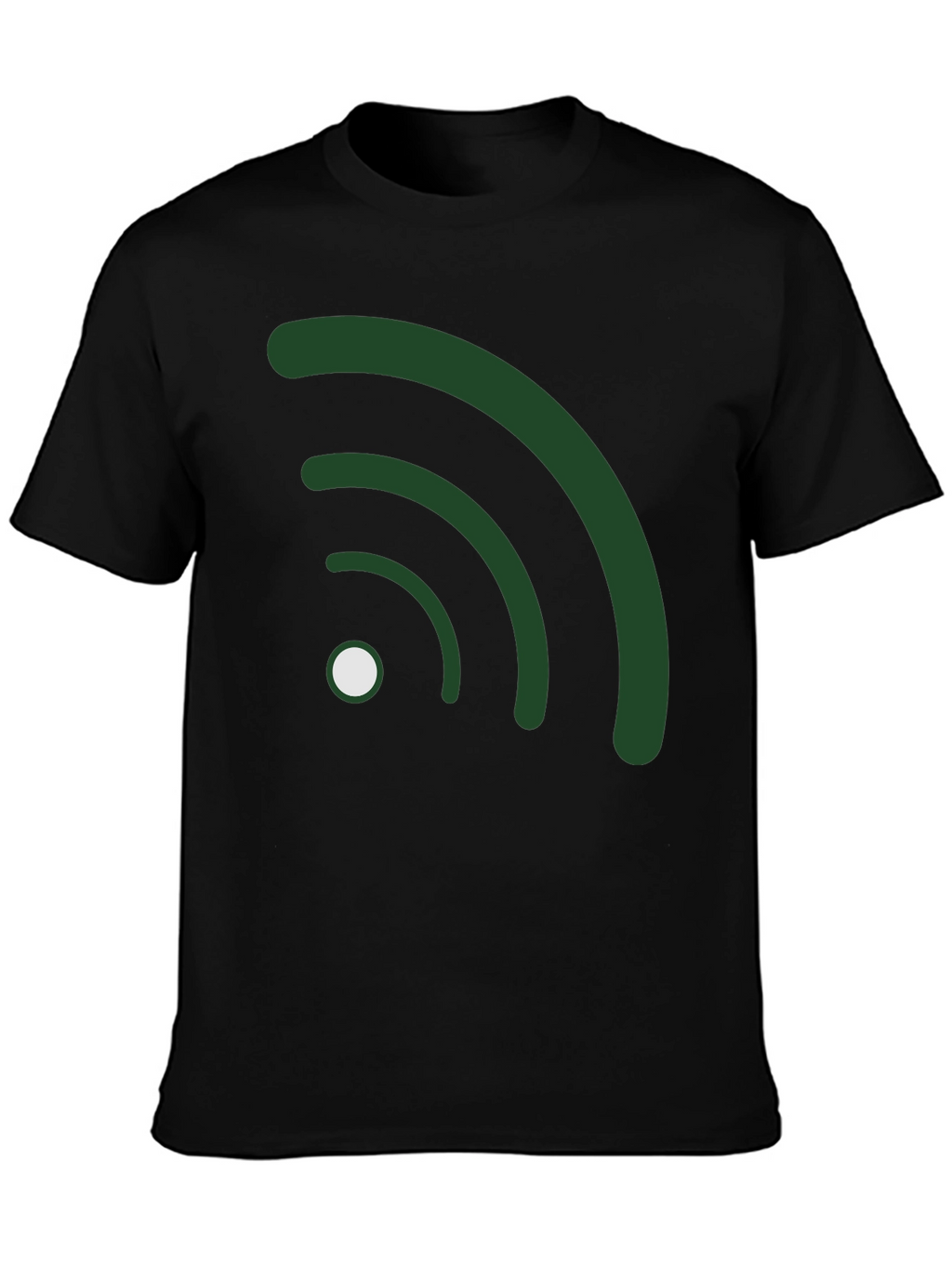 Wifi Symbol Black T-Shirt