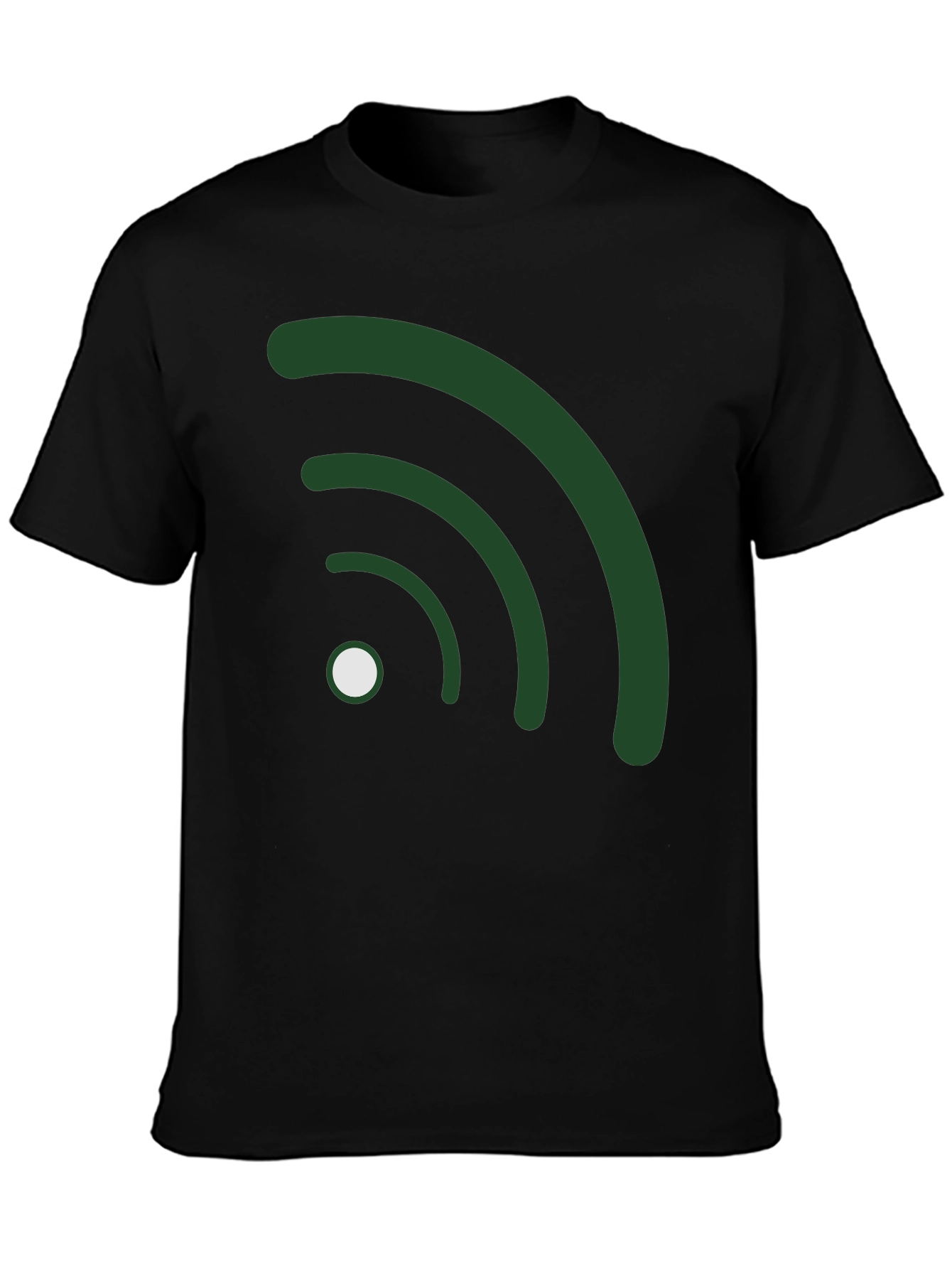 Wifi Symbol Black T-Shirt