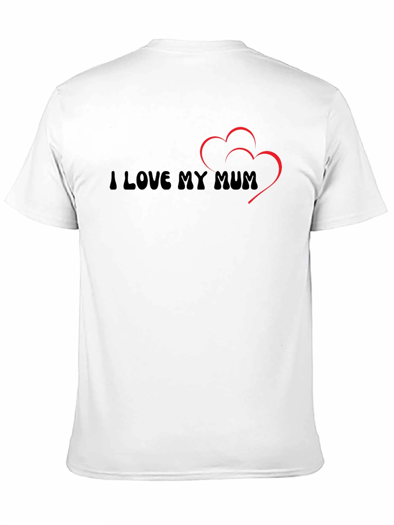 I Love My Mum T-Shirt - Black Casual Tee