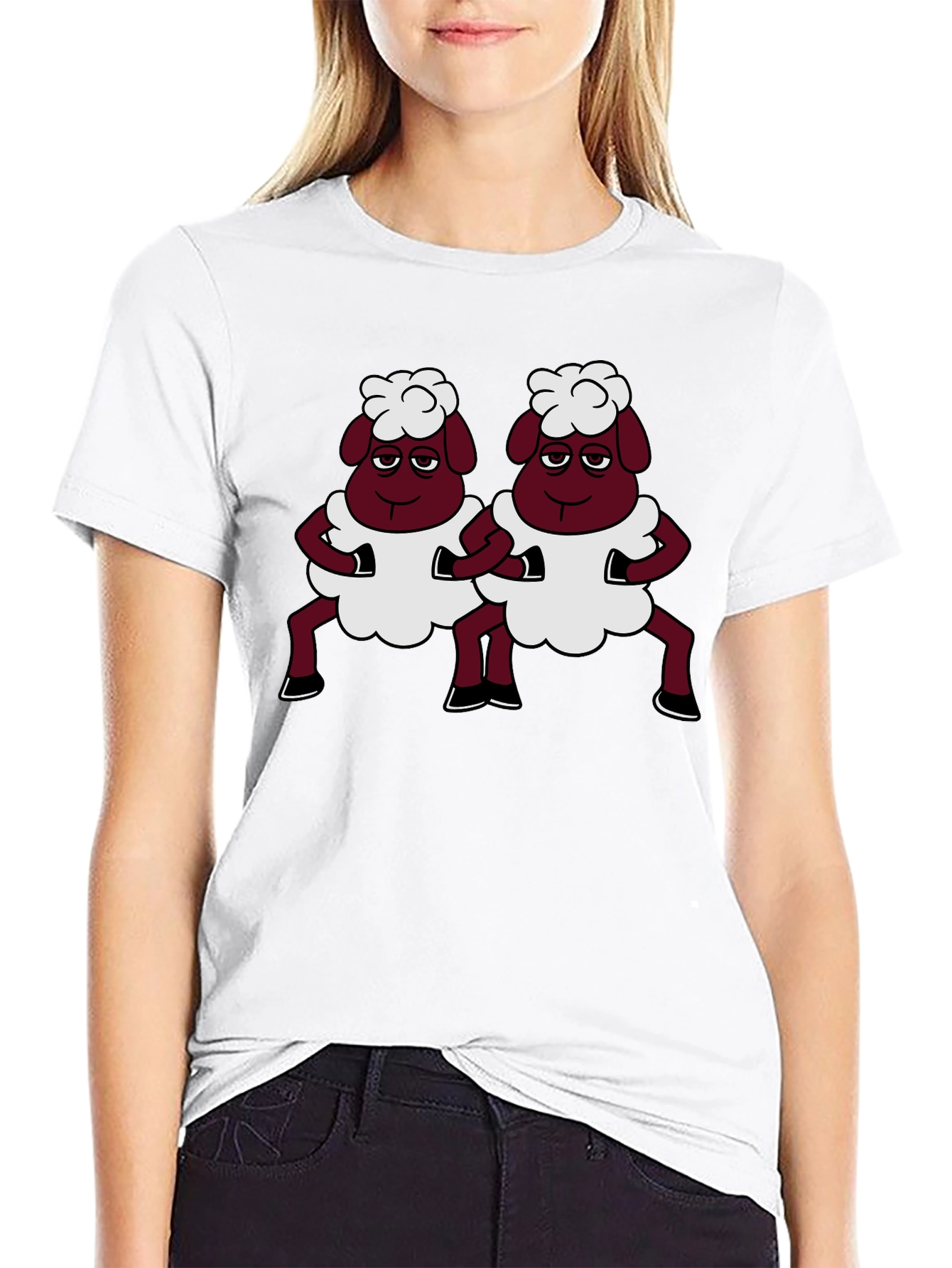 Funny Sheep T-Shirt - Unique Cartoon Design