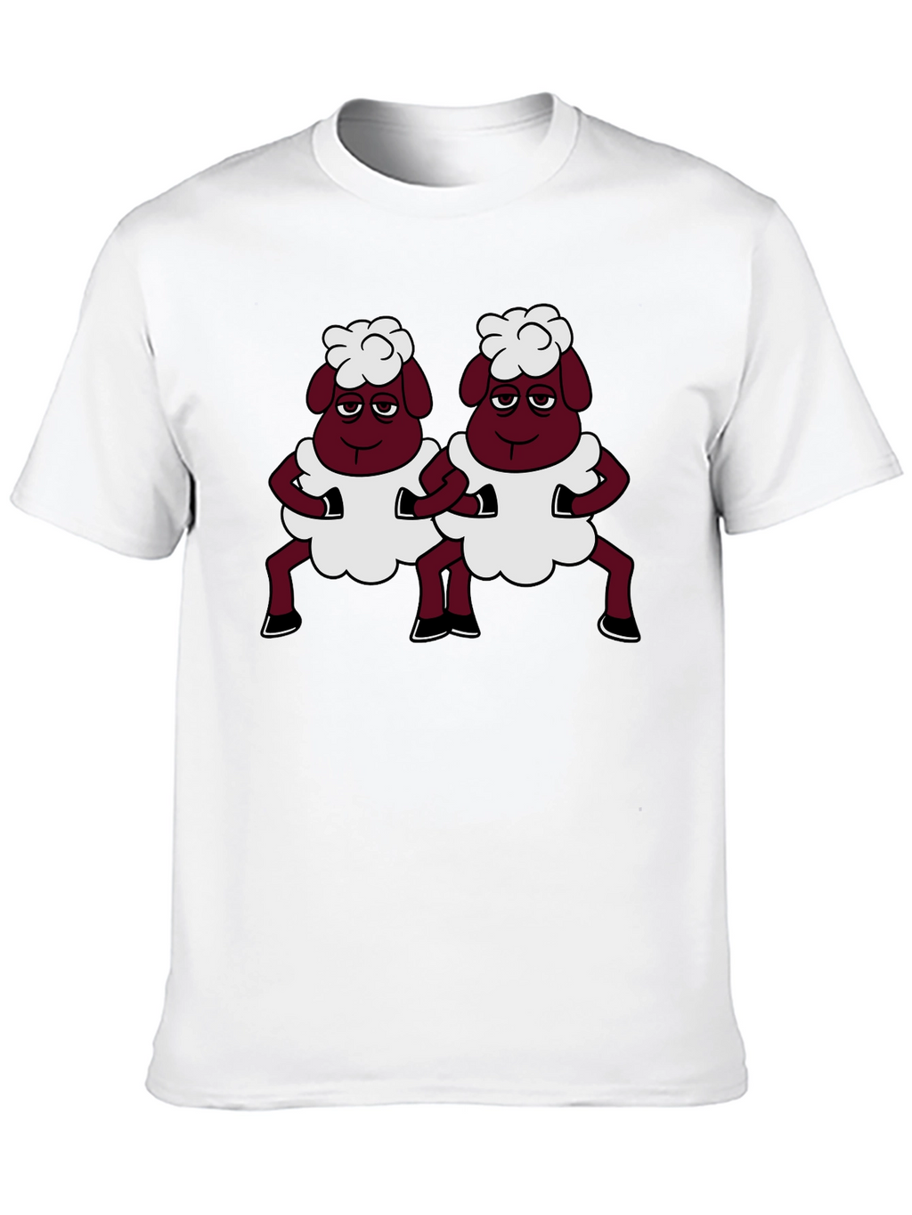Funny Sheep T-Shirt - Unique Cartoon Design