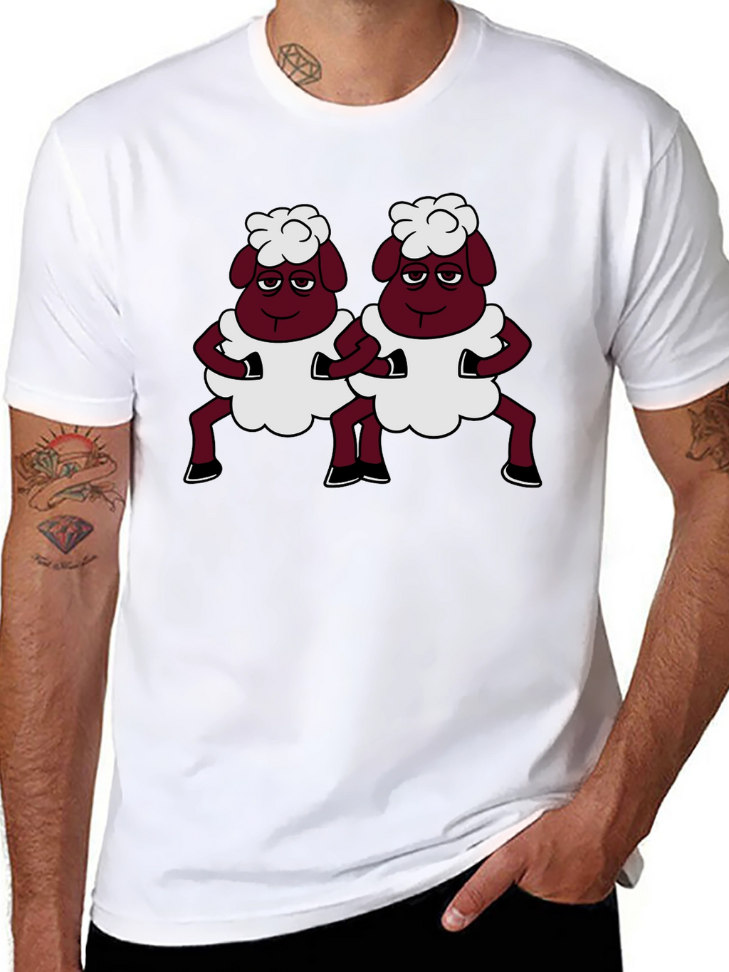 Funny Sheep T-Shirt - Unique Cartoon Design