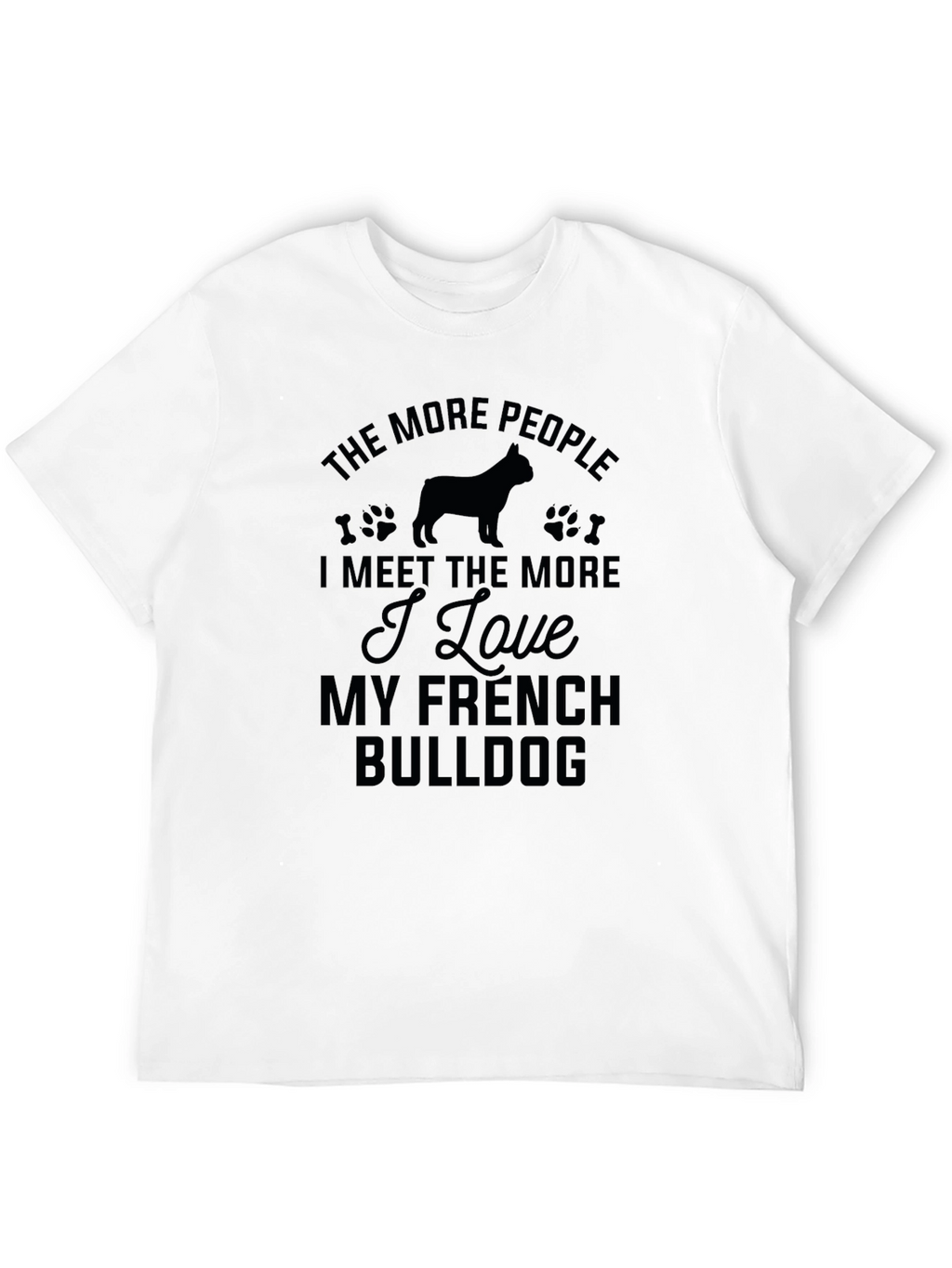 French Bulldog Lover Black T-Shirt
