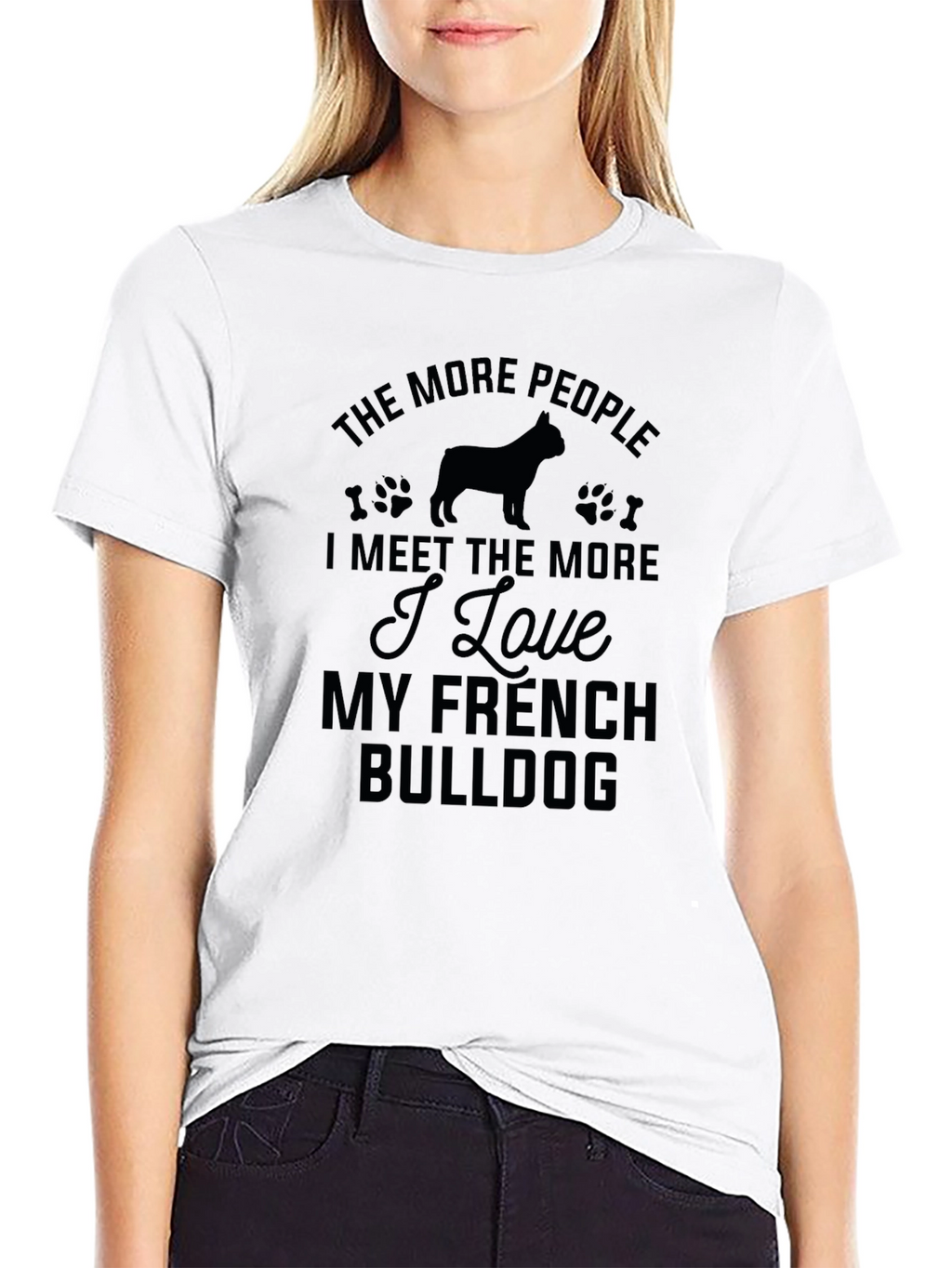 French Bulldog Lover Black T-Shirt
