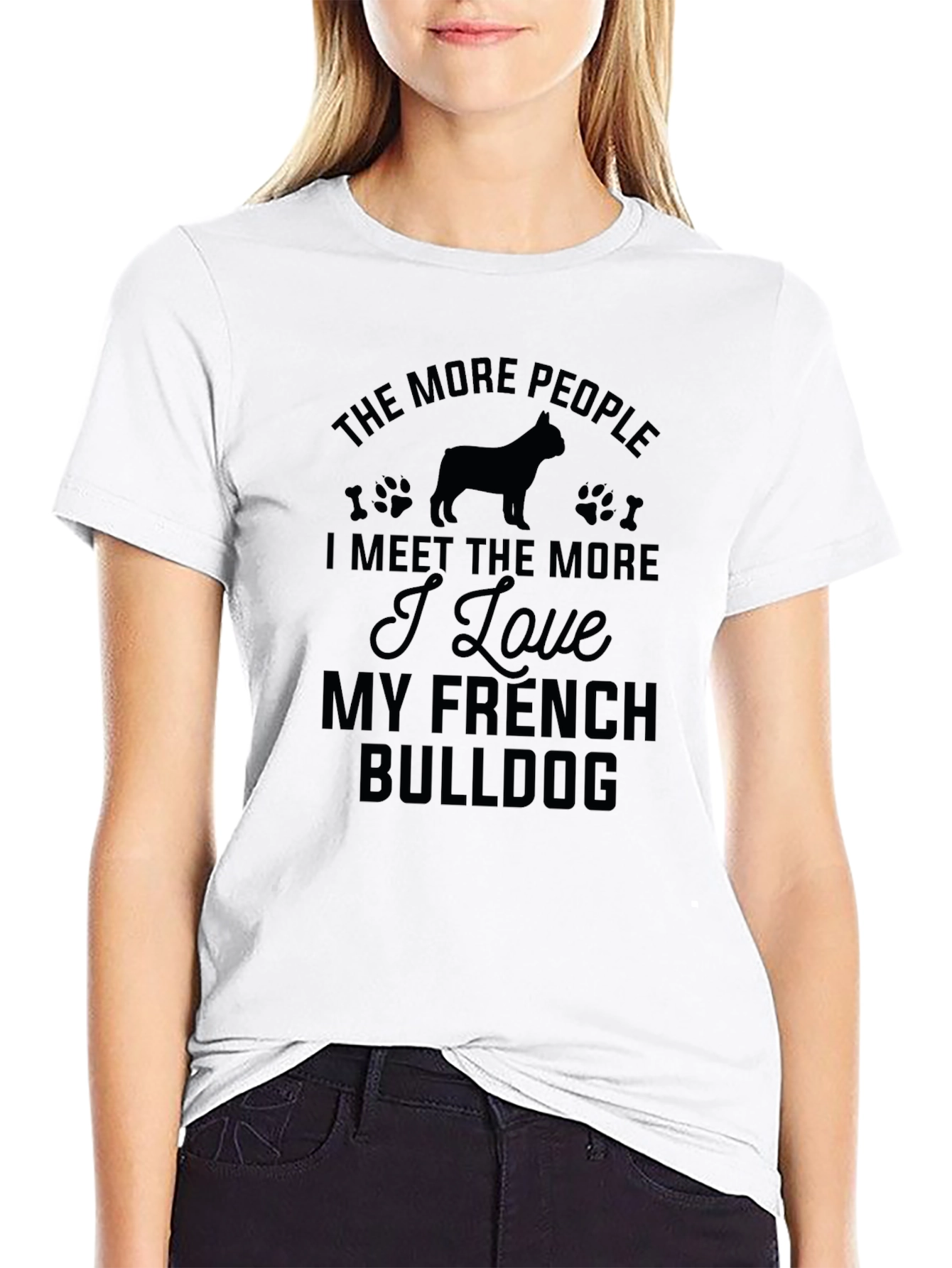 French Bulldog Lover Black T-Shirt