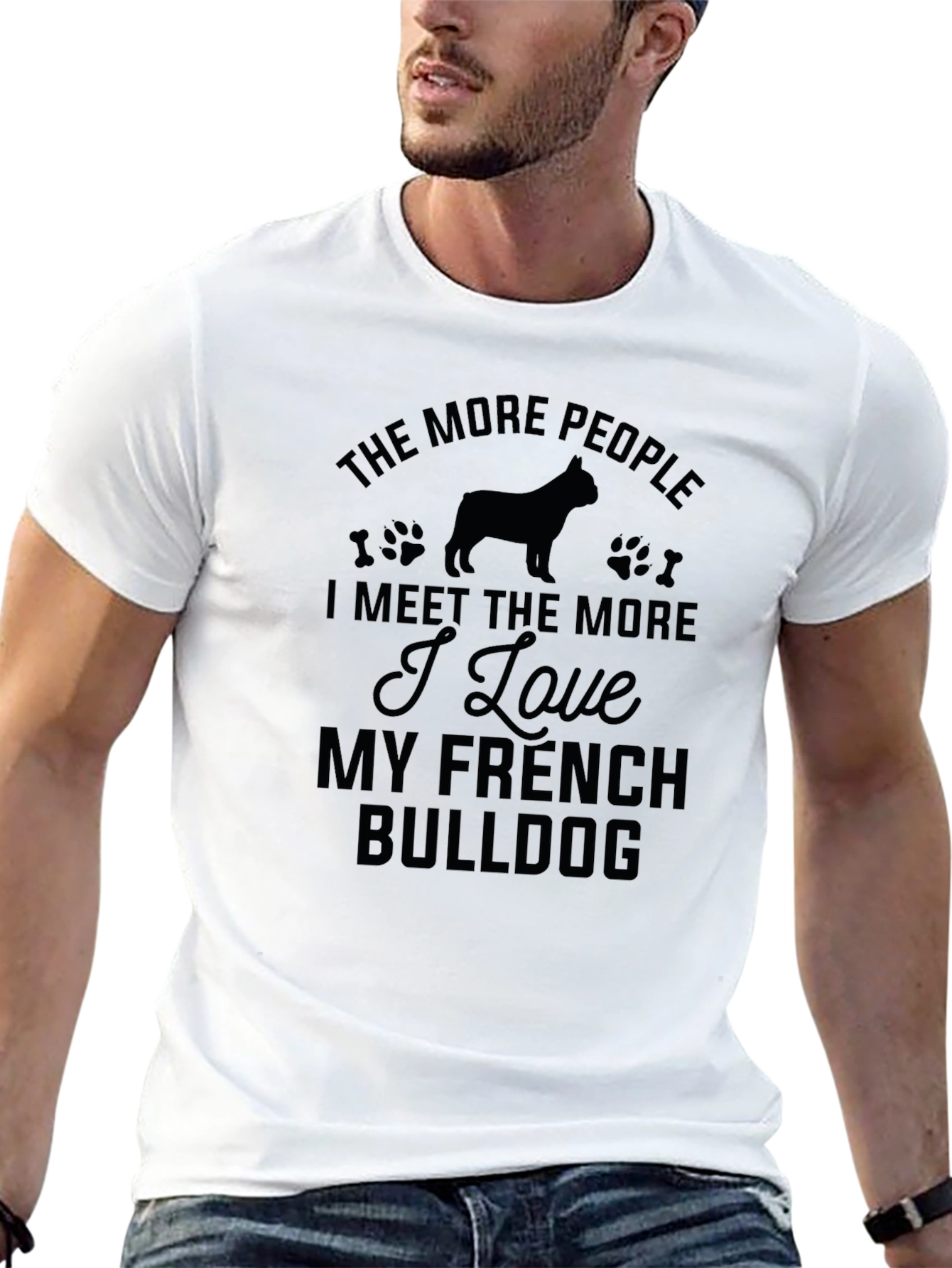French Bulldog Lover Black T-Shirt