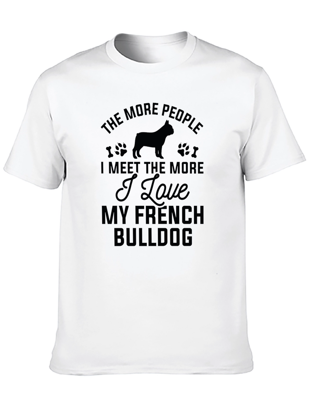 French Bulldog Lover Black T-Shirt