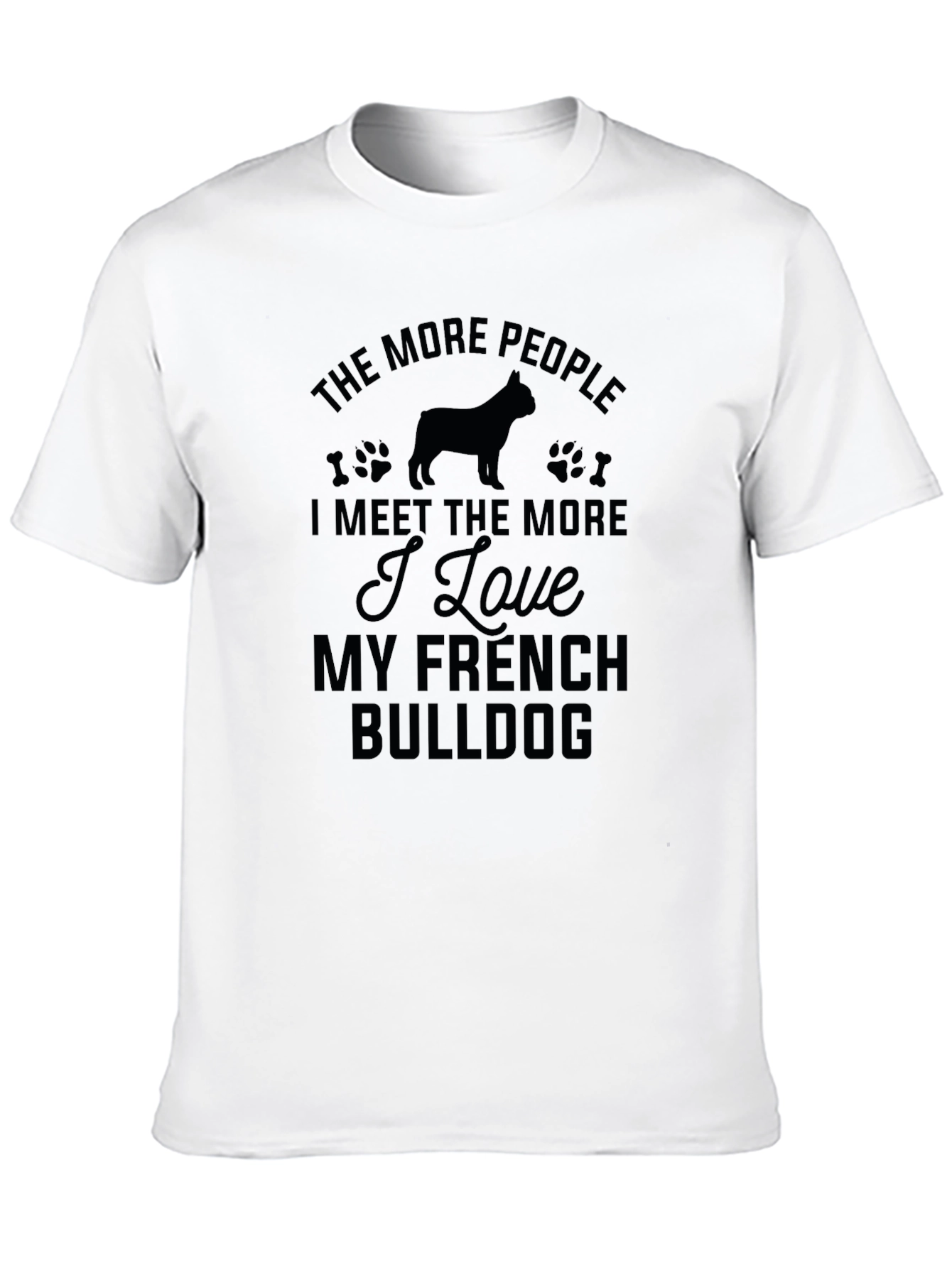 French Bulldog Lover Black T-Shirt