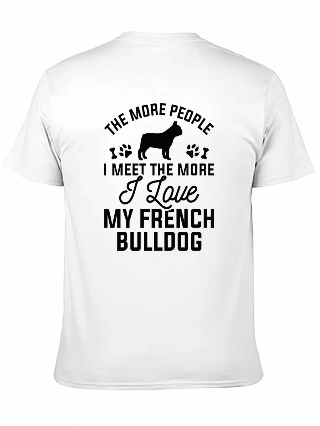 French Bulldog Lover Black T-Shirt