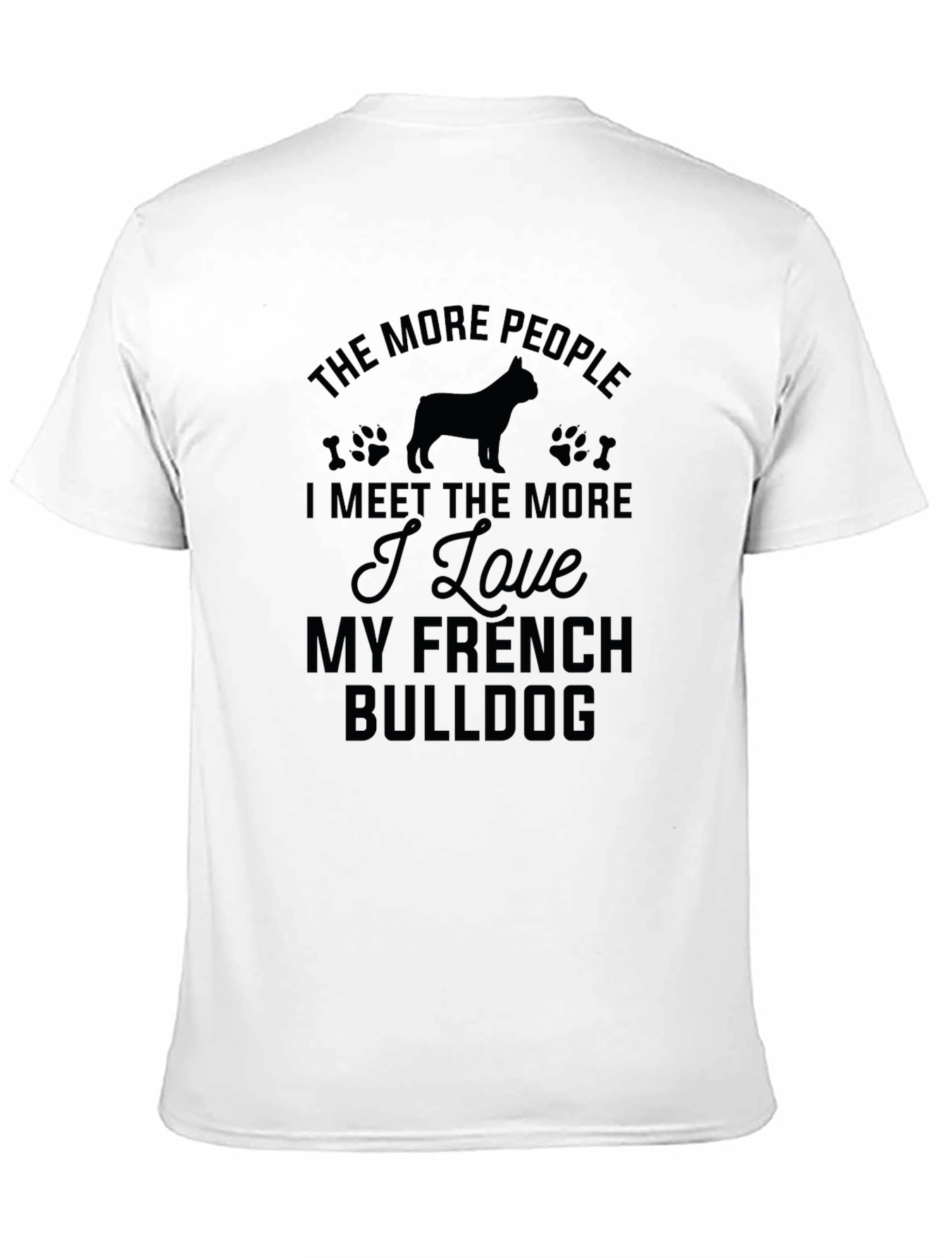 French Bulldog Lover Black T-Shirt