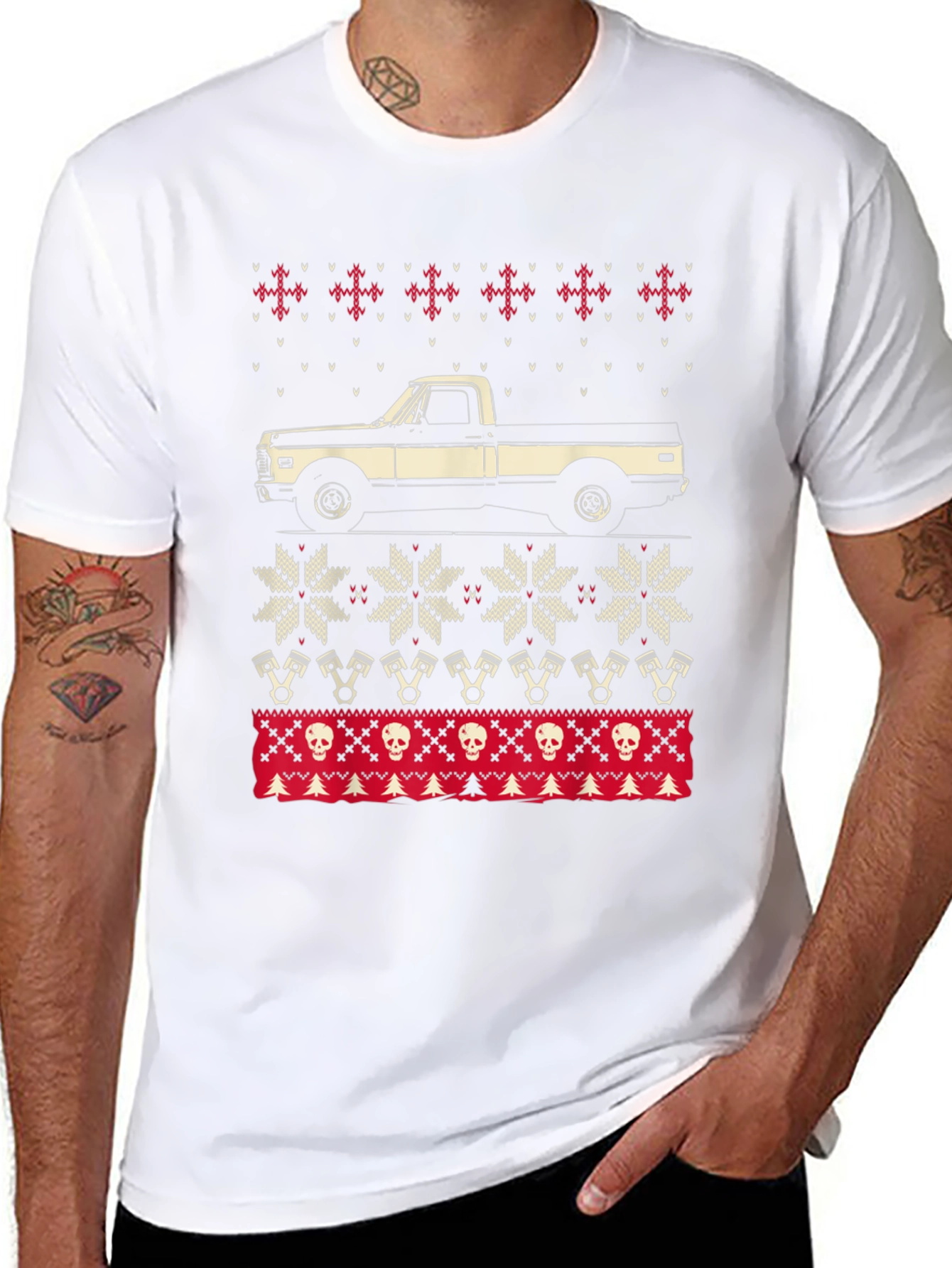 Classic Truck Christmas Sweater T-Shirt