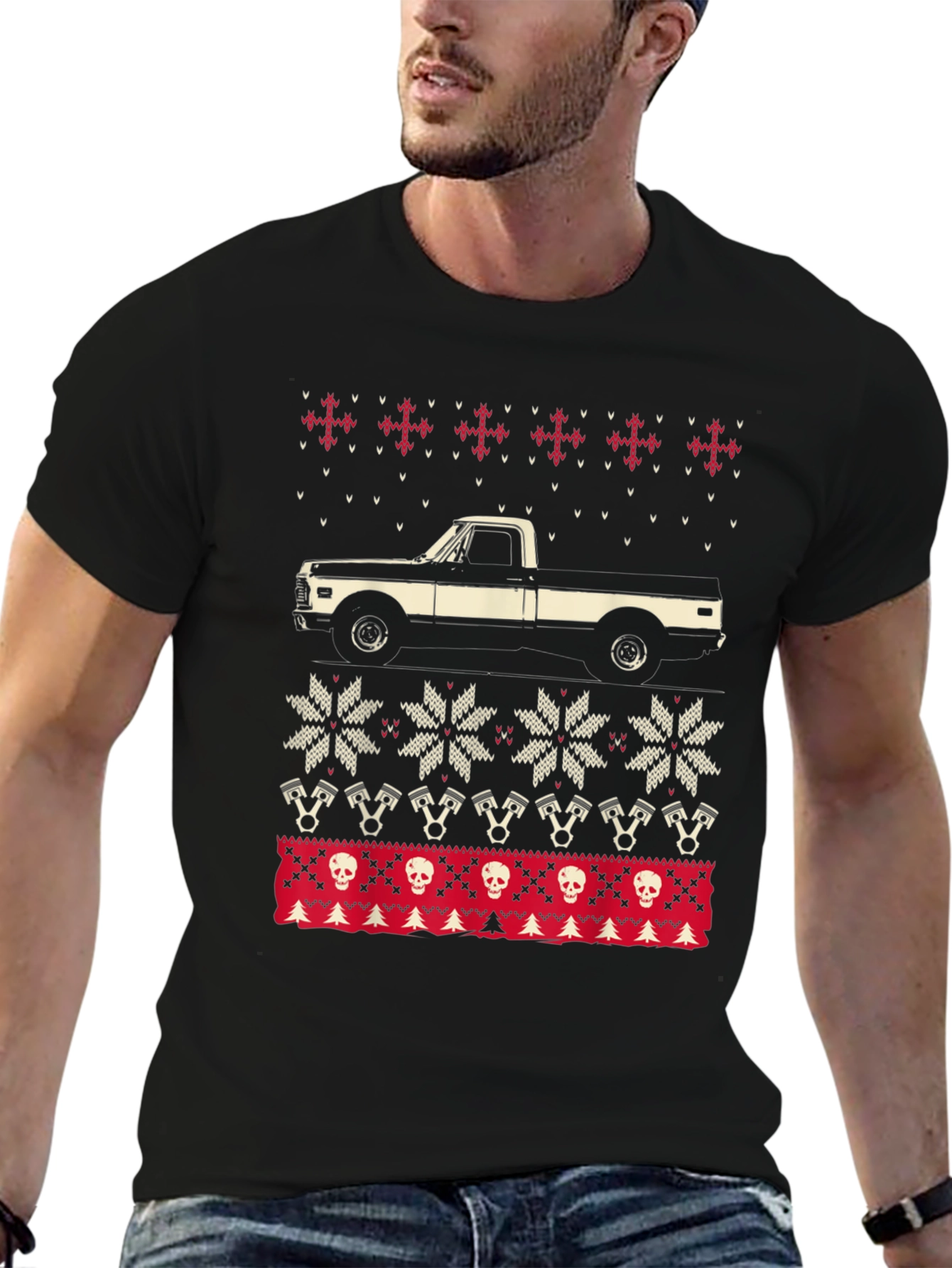 Classic Truck Christmas Sweater T-Shirt