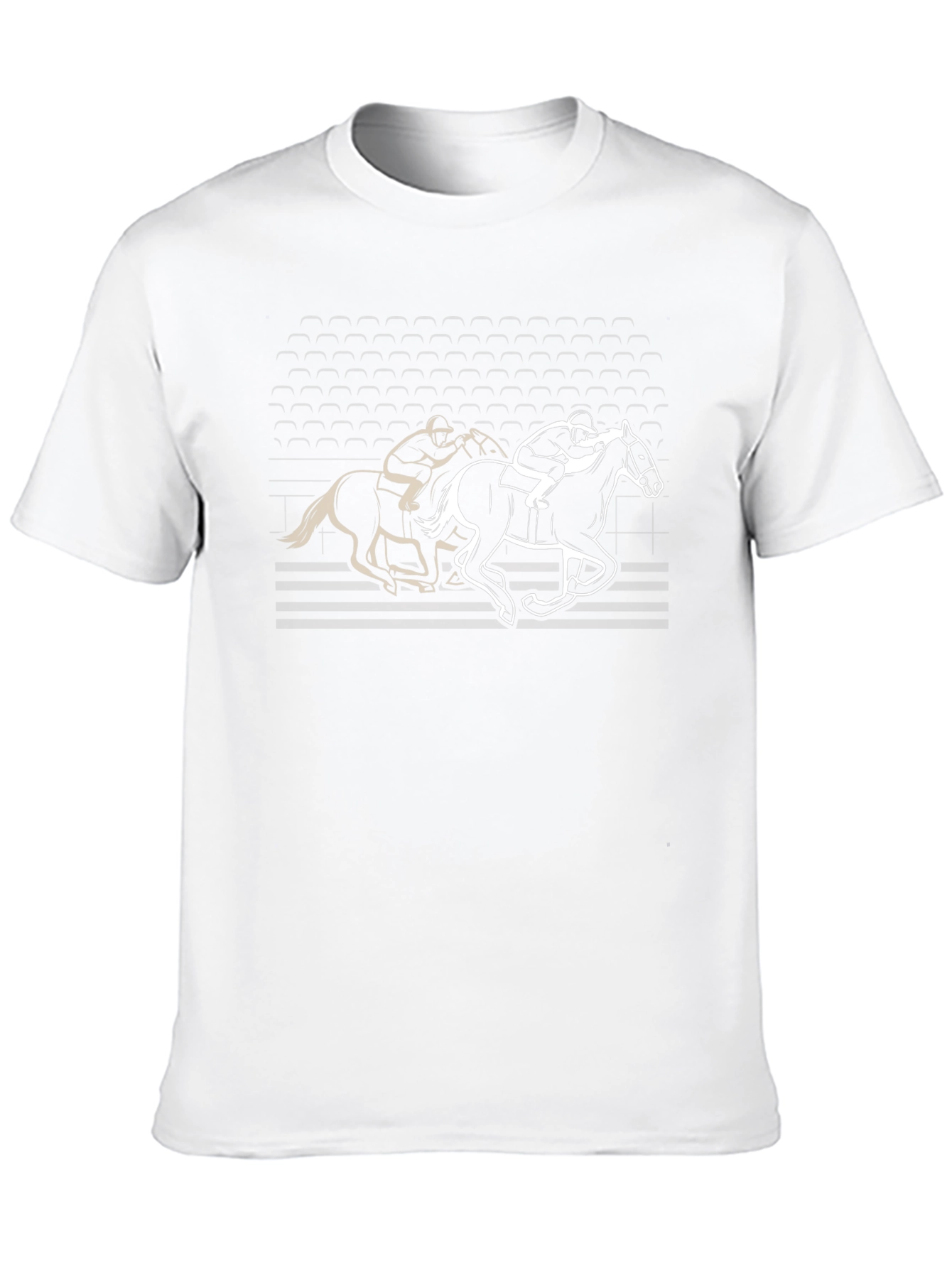 Equestrian Race T-Shirt - Black Graphic Tee