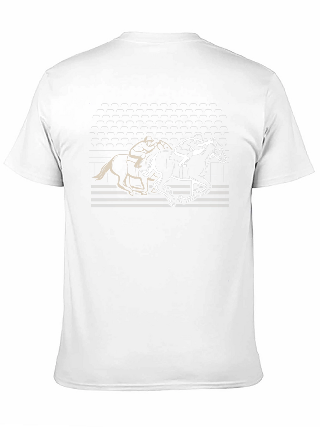 Equestrian Race T-Shirt - Black Graphic Tee